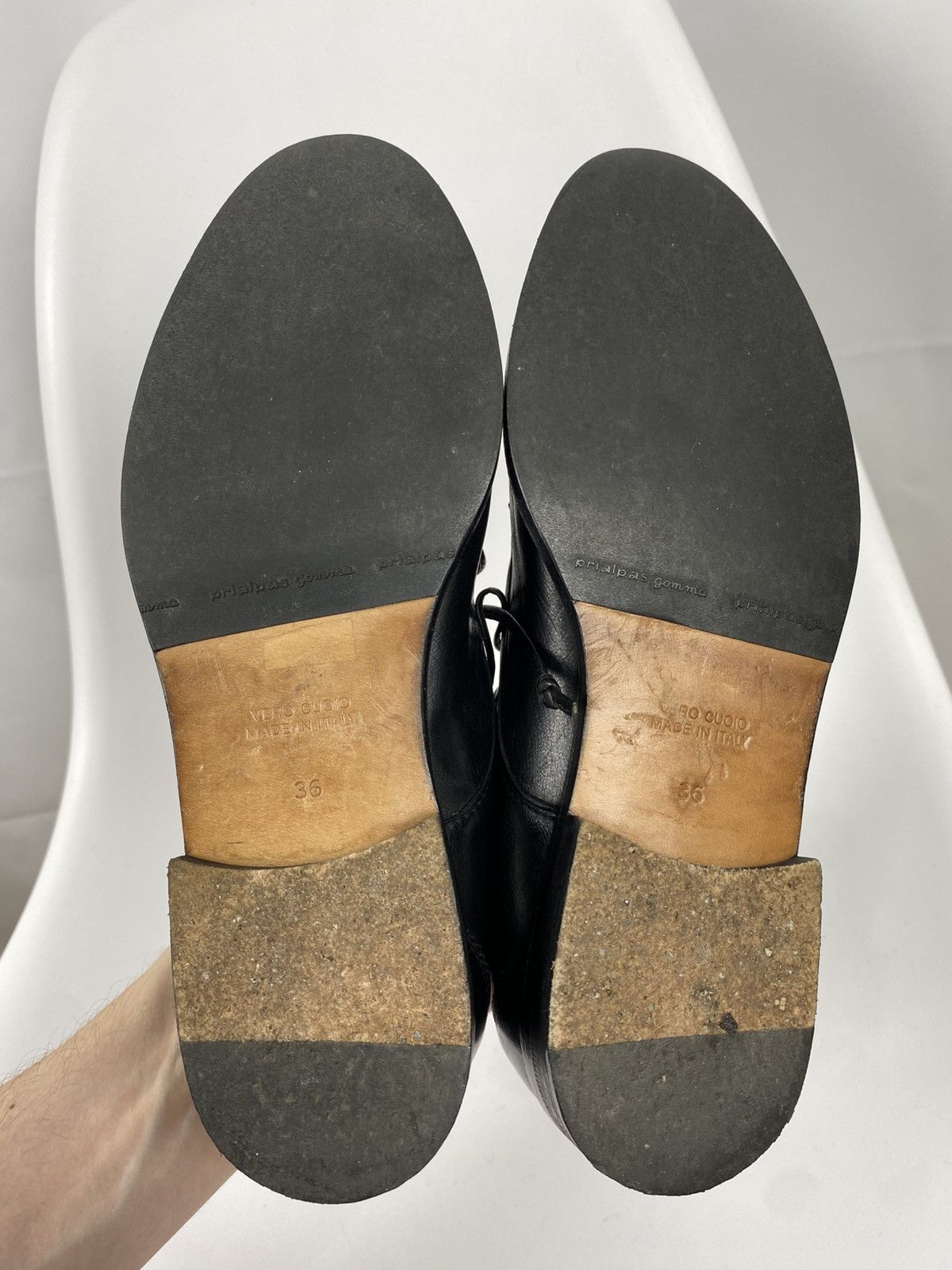 Designer Lorenzo Masiero Genuine Leather Oxford Shoes size 36 Size US 6 / IT 36 - 7 Thumbnail