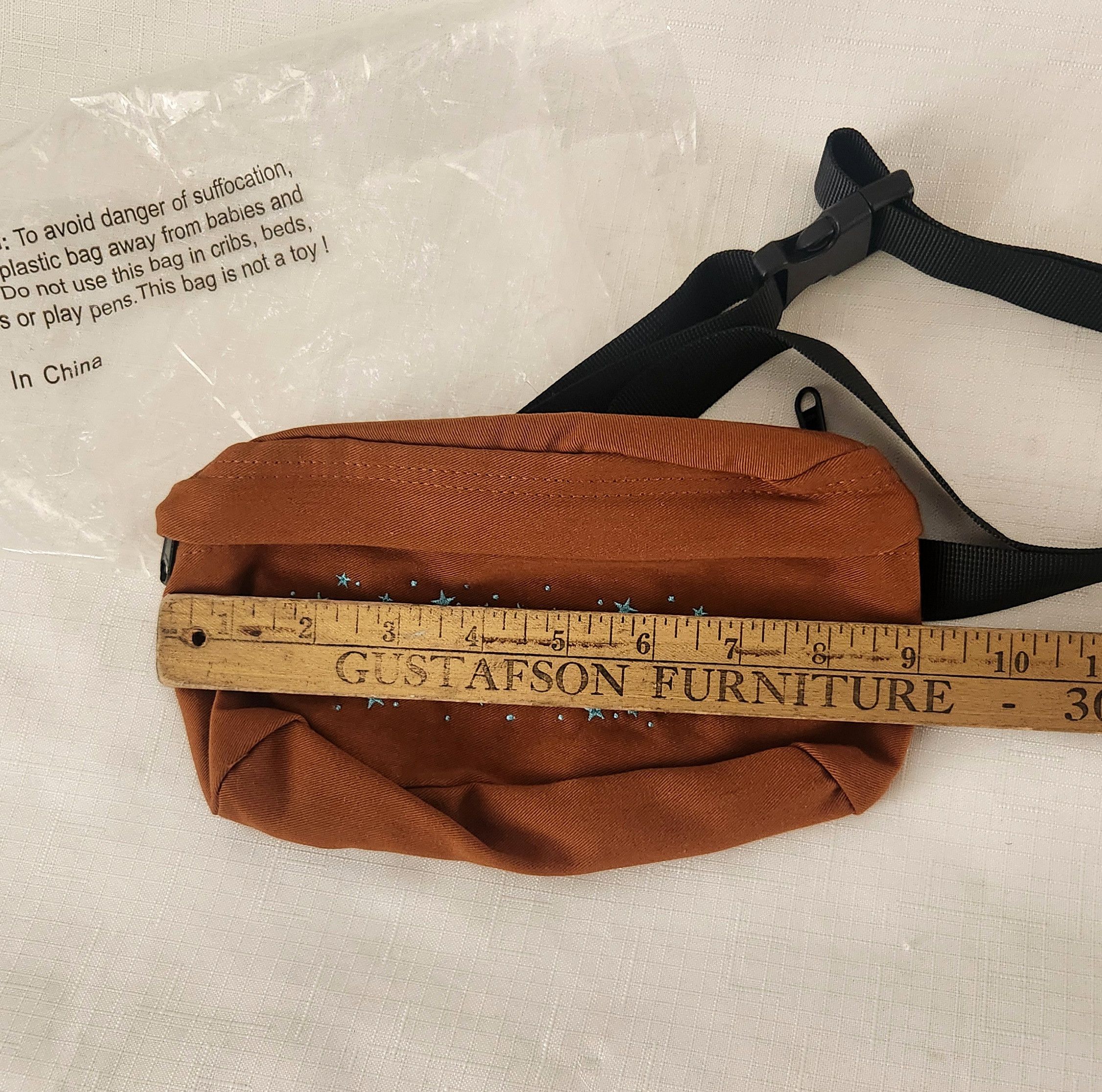 Travis Scott Astroworld 2021 Light Brown Embroidered Fanny pack adjustabl Size ONE SIZE - 3 Thumbnail