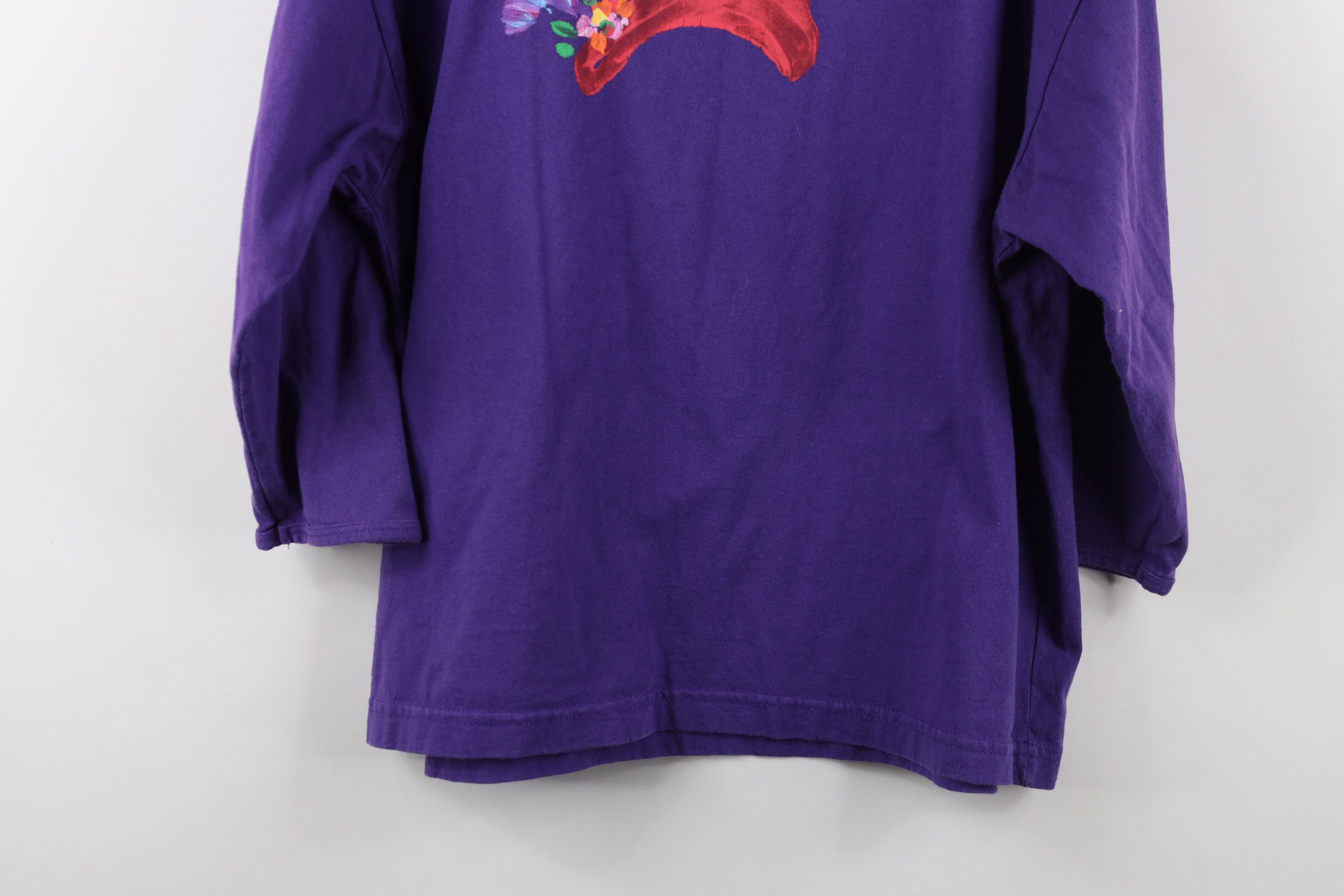 Vintage Vintage 90s Streetwear Painted High Fashion Couture T-Shirt Size L / US 10 / IT 46 - 14 Thumbnail