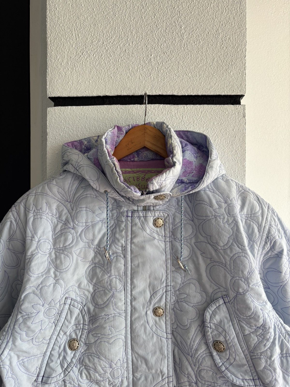 Ellesse × Goldwin Ellesse x Goldwin Floral Tech Jacket Caribbean Supple Size US M / EU 48-50 / 2 - 2 Thumbnail