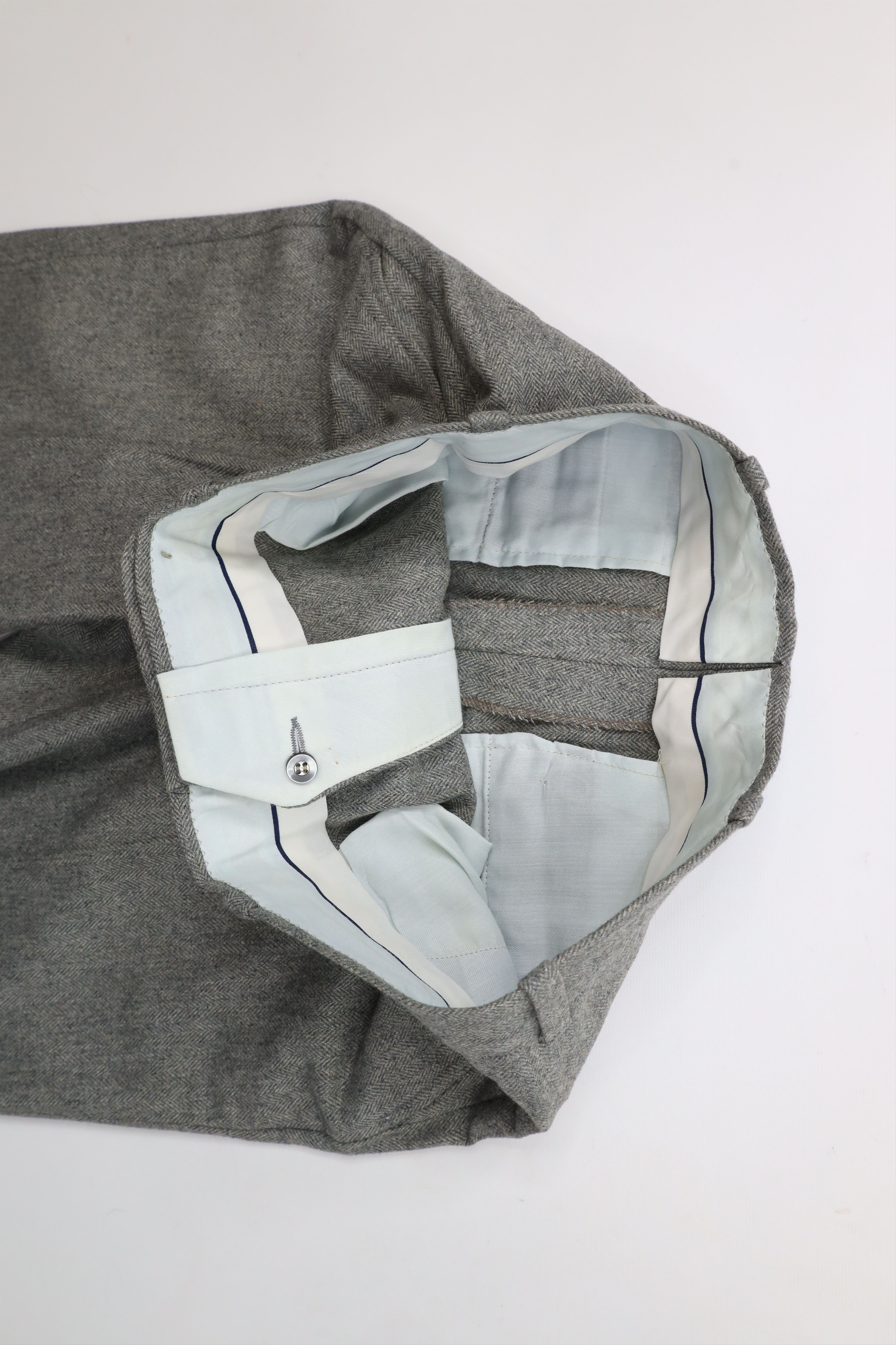 Vintage Vintage 70s Streetwear Herringbone Wide Leg Chino Pants USA Size US 32 / EU 48 - 6 Thumbnail