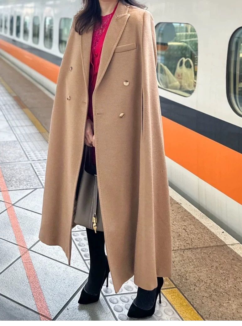 Max Mara Max Mara Limited Camel Hair Show Cloak Coat Size XL / US 12-14 / IT 48-50 - 8 Thumbnail