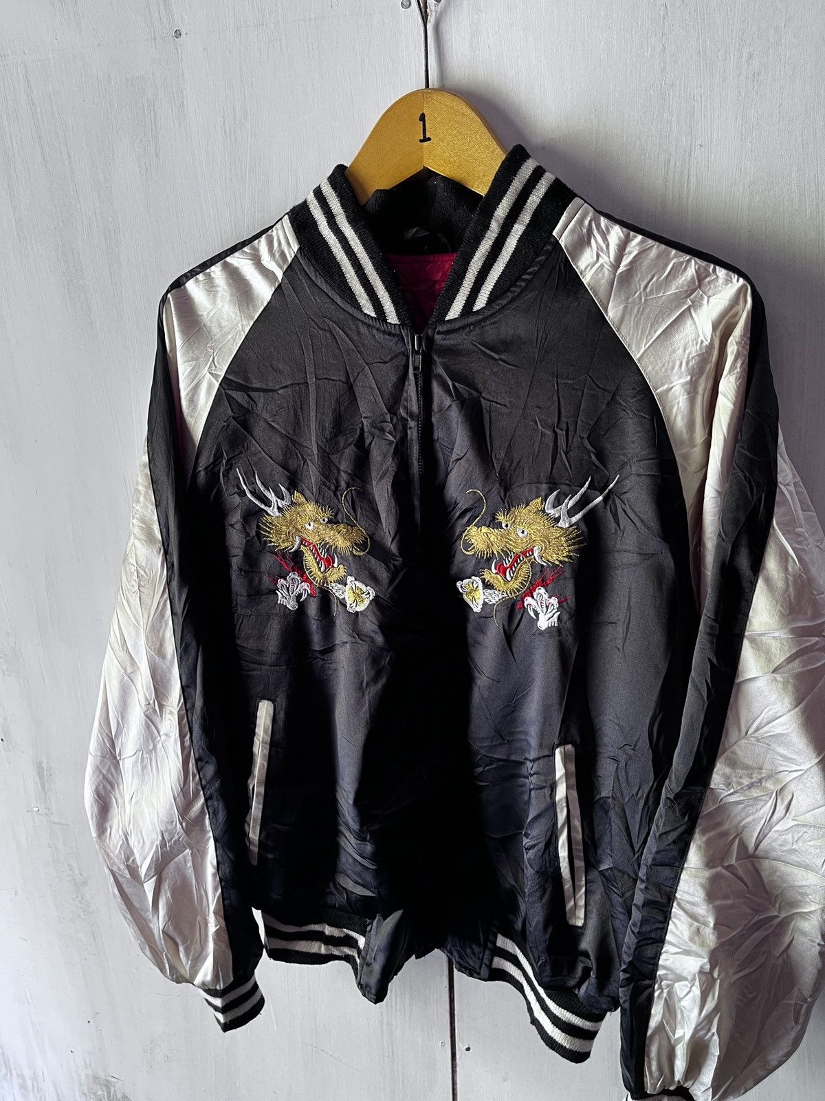 Japanese Brand JAPANESE SUKAJAN DRAGON JACKET 1990 Size US L / EU 52-54 / 3 - 3 Thumbnail