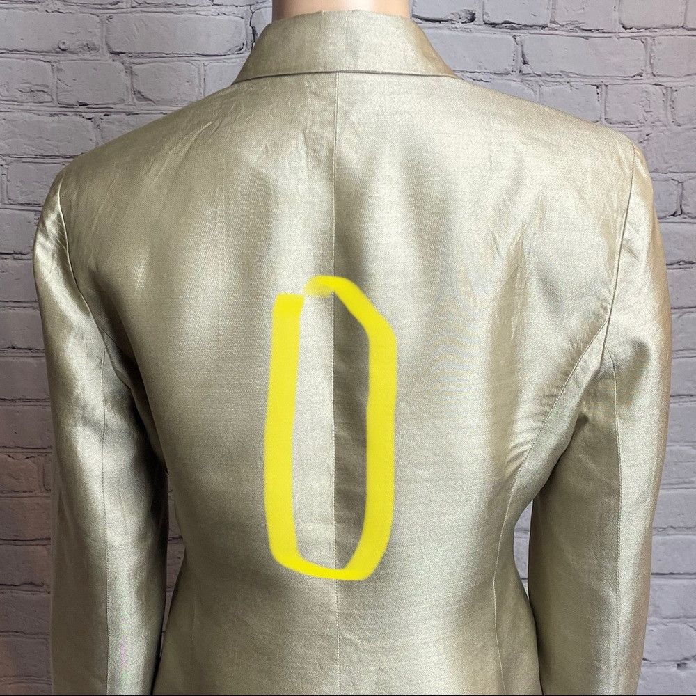 Loft Ann Taylor LOFT Beige Silk Jacket Size 6 Size M / US 6-8 / IT 42-44 - 6 Thumbnail