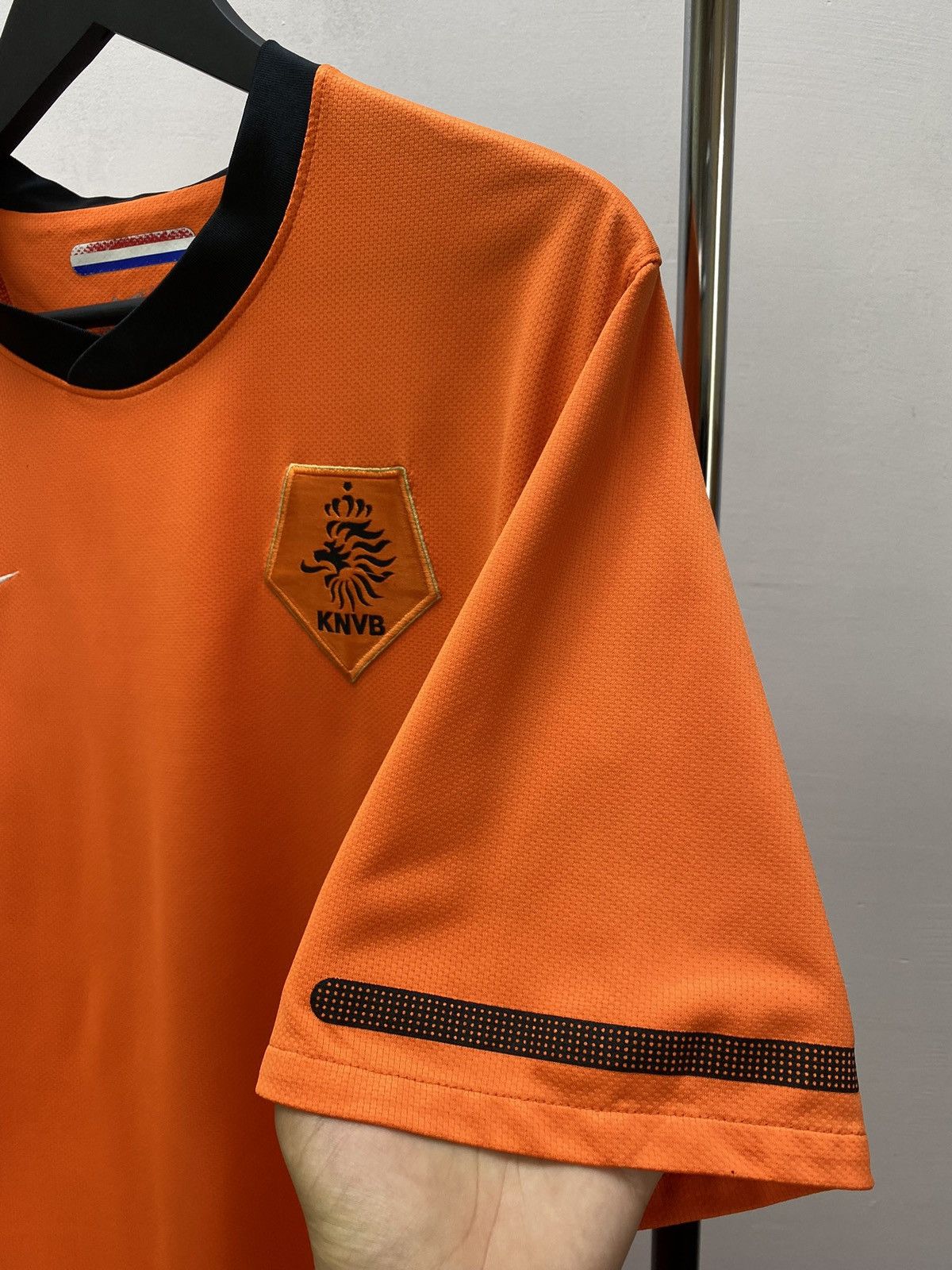 Nike NETHERLANDS TEAM 2010 2012 HOME FOOTBALL SHIRT SOCCER JERSEY Size US XL / EU 56 / 4 - 12 Thumbnail