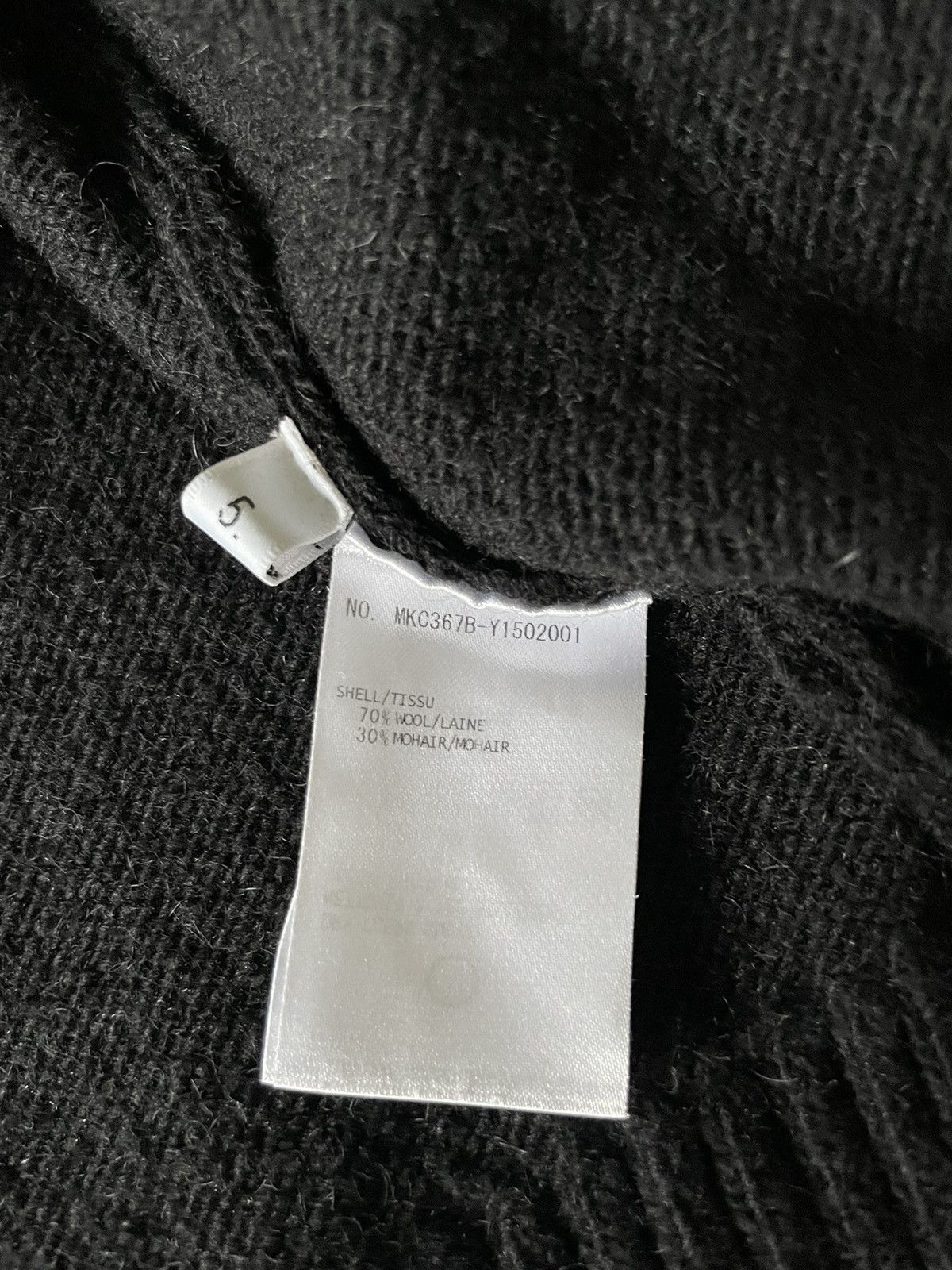 Thom Browne RARE- BLACK Mohair Tweed Jersey Stitch 4-bar Cardigan Size US L / EU 52-54 / 3 - 9 Thumbnail