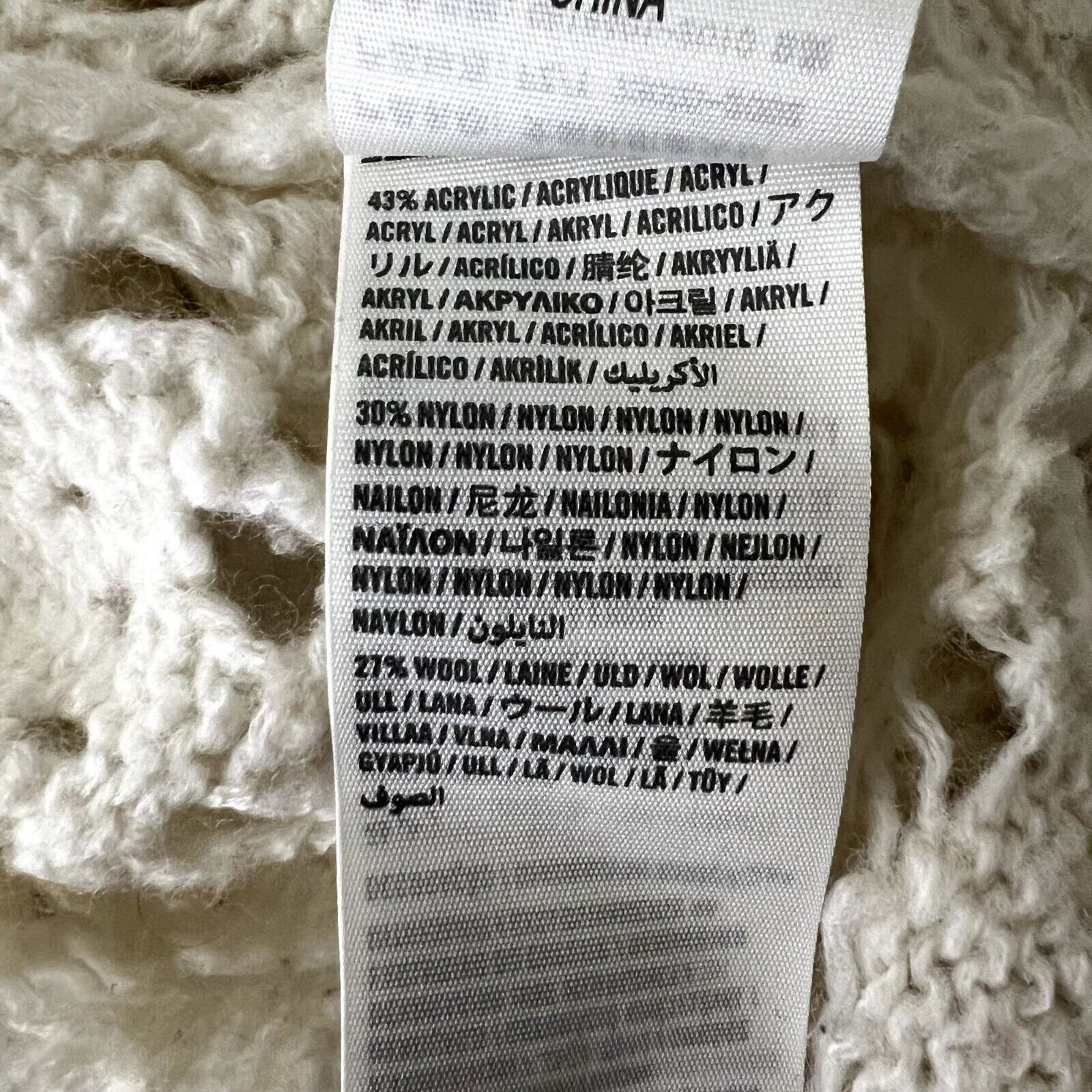 Hollister Hollister Wool Cream Knitted Crewneck Sweater Size XS / US 0-2 / IT 36-38 - 7 Thumbnail