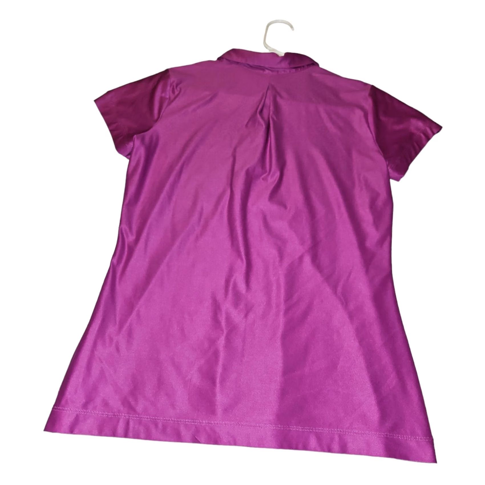Nike Nike Dri-Fit Polo Golf Women's Small Purple Short Sleeve Shirt Size 28" / US 6 / IT 42 - 6 Thumbnail