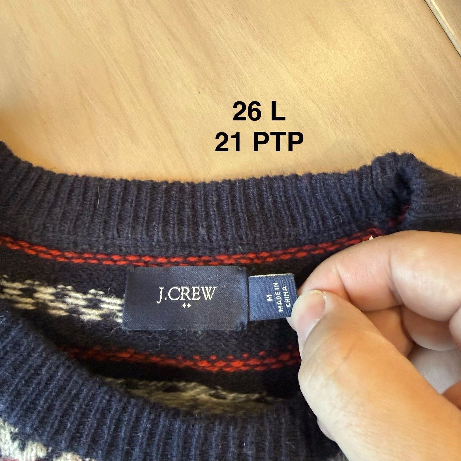 J.Crew J Crew Fair Isle Wool Sweater Medium Multicolor Pullover Size US M / EU 48-50 / 2 - 7 Thumbnail