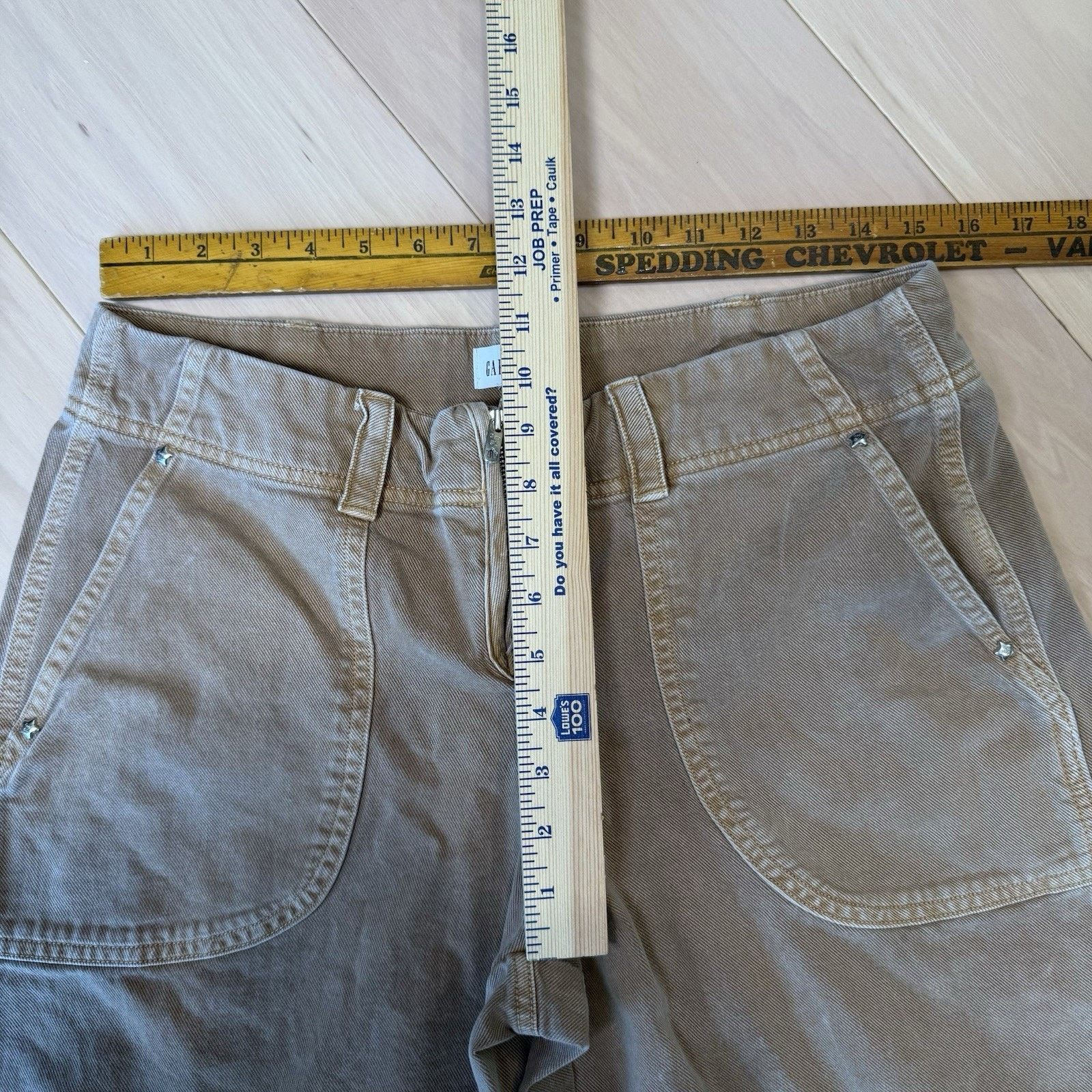 Gap Gap Sandy Liang Low Rise Utility Pants Women's 10 Tan Size 32" / US 10 / IT 46 - 7 Thumbnail