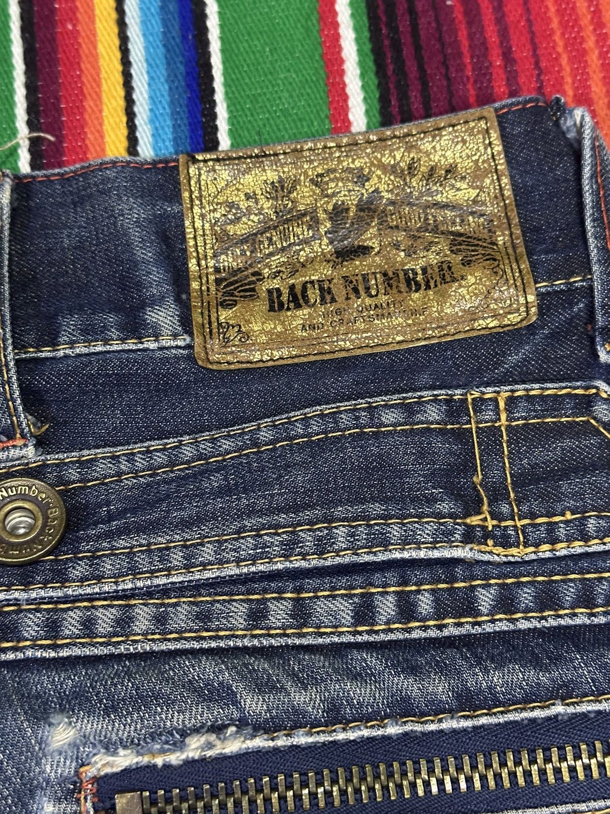 Kapital 💥Japanese Brand💥 Back Number Denime Buckle Back 💥 Size US 30 / EU 46 - 6 Thumbnail