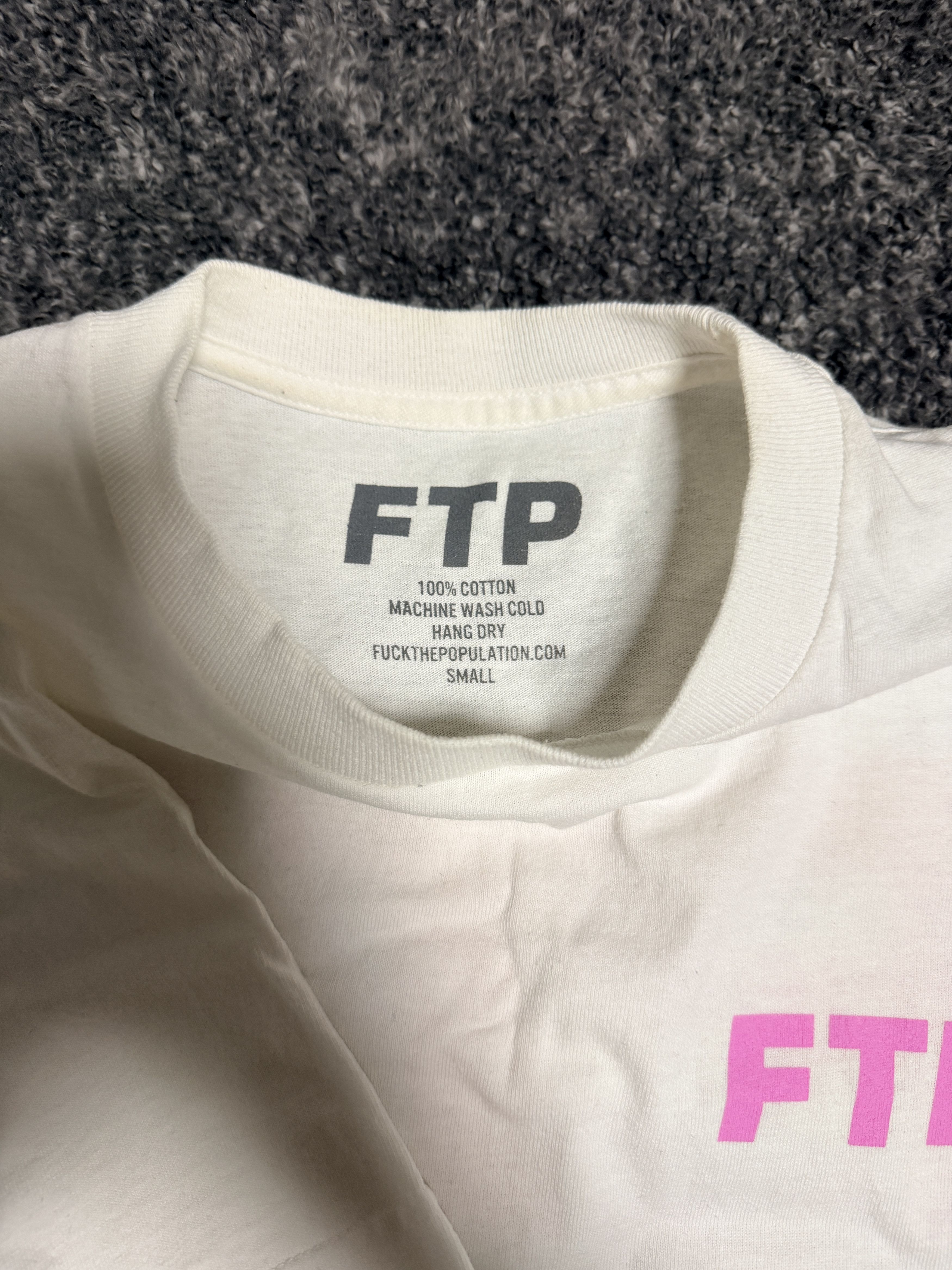 Fuck The Population FTP Breast Cancer Logo Tee Size US S / EU 44-46 / 1 - 2 Thumbnail