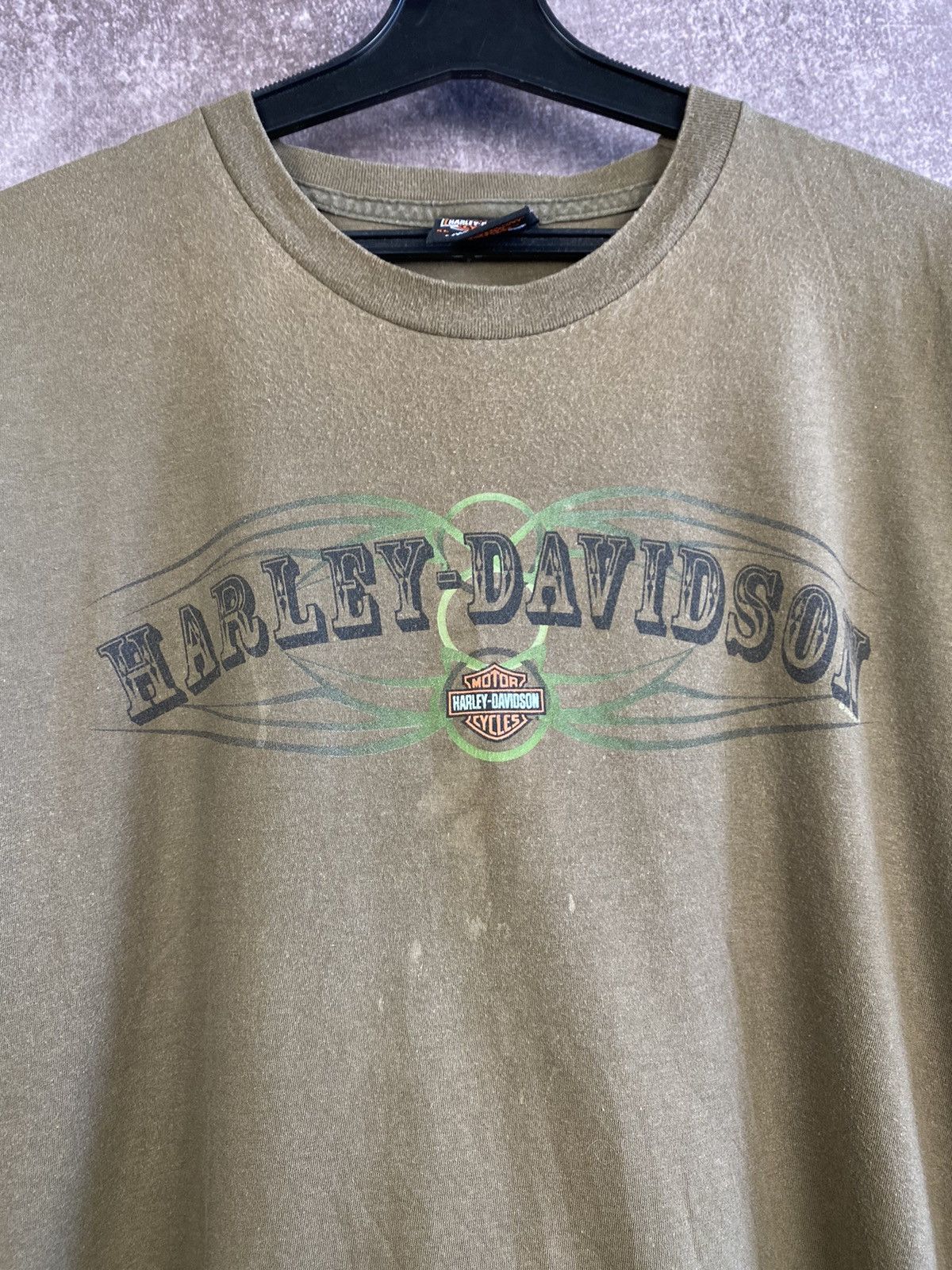 Harley Davidson × Vintage Vintage Harley Davidson Tee Shirt Y2K Chrome Flames Choppers Size US XL / EU 56 / 4 - 4 Thumbnail