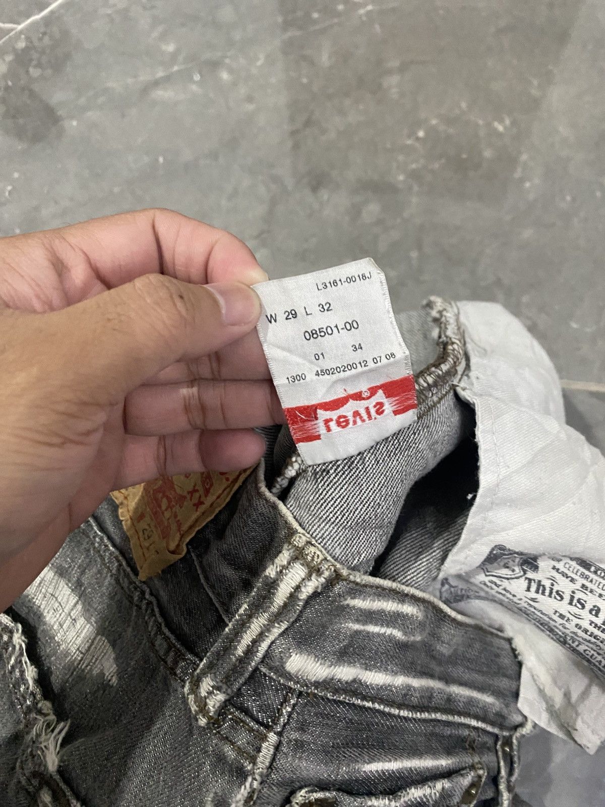 Levi's 🖤BLACKFRIDAY🖤Levis 501 Denim Stonewash Distressed Size US 29 - 11 Thumbnail