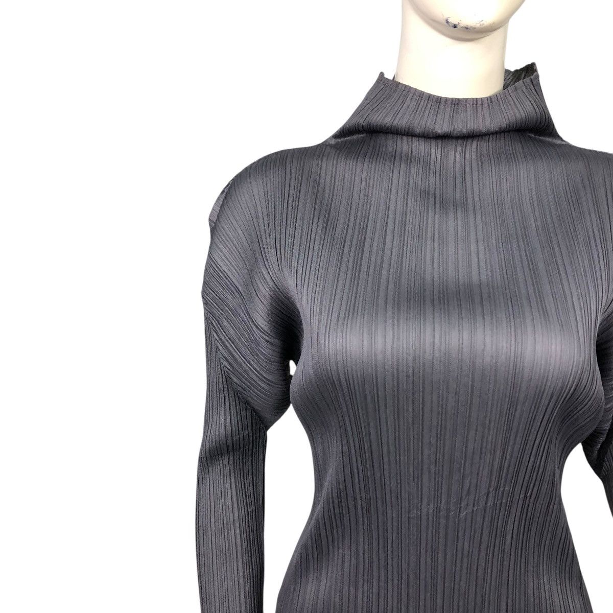 Issey Miyake 🔥VINTAGE PLEATS PLEASE ISSEY MIYAKE TURTLE NECK LONG SLEEVE Size M / US 6-8 / IT 42-44 - 7 Thumbnail