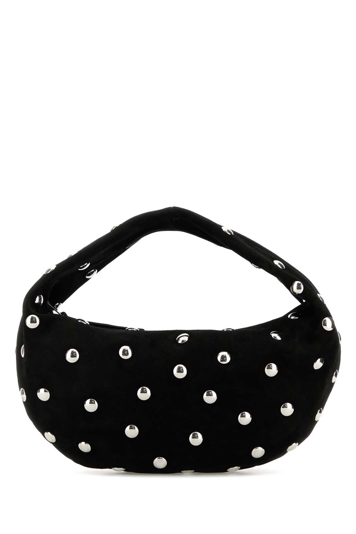 KHAITE Black Suede Medium Olivia Shoulder Bag Size ONE SIZE - 1 Thumbnail