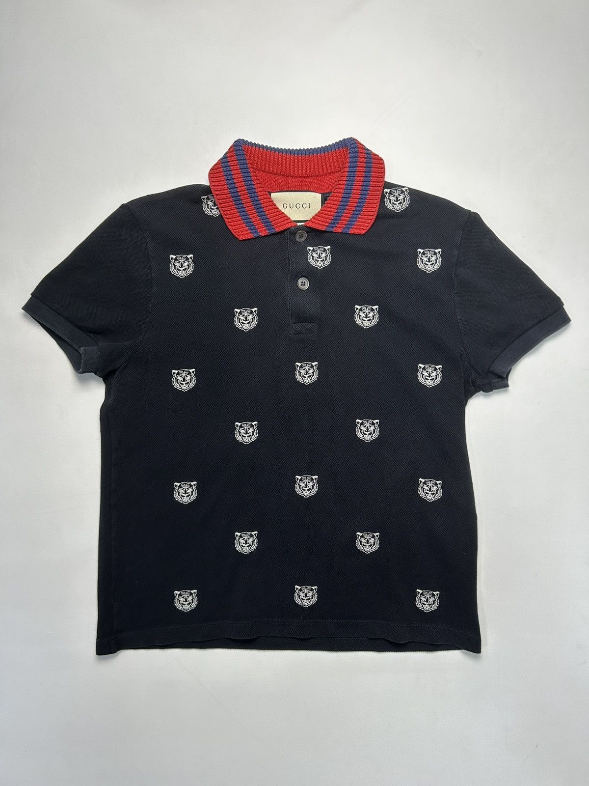Gucci Gucci Polo Tigers Logo Shirt Size US XS / EU 42 / 0 - 2 Thumbnail