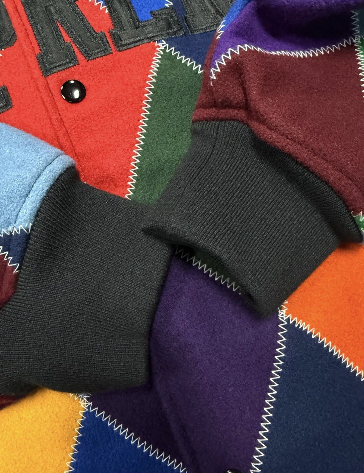 Supreme Supreme Harlequin Wool Varsity Jacket Size US L / EU 52-54 / 3 - 3 Thumbnail