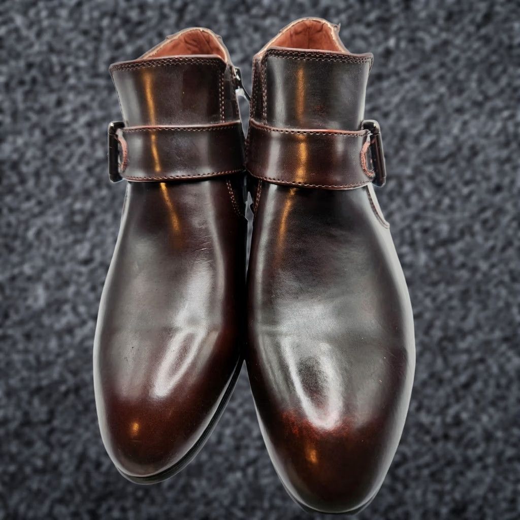 John Varvatos × Vintage John Varvantos USA Brown Leather  display picture 2