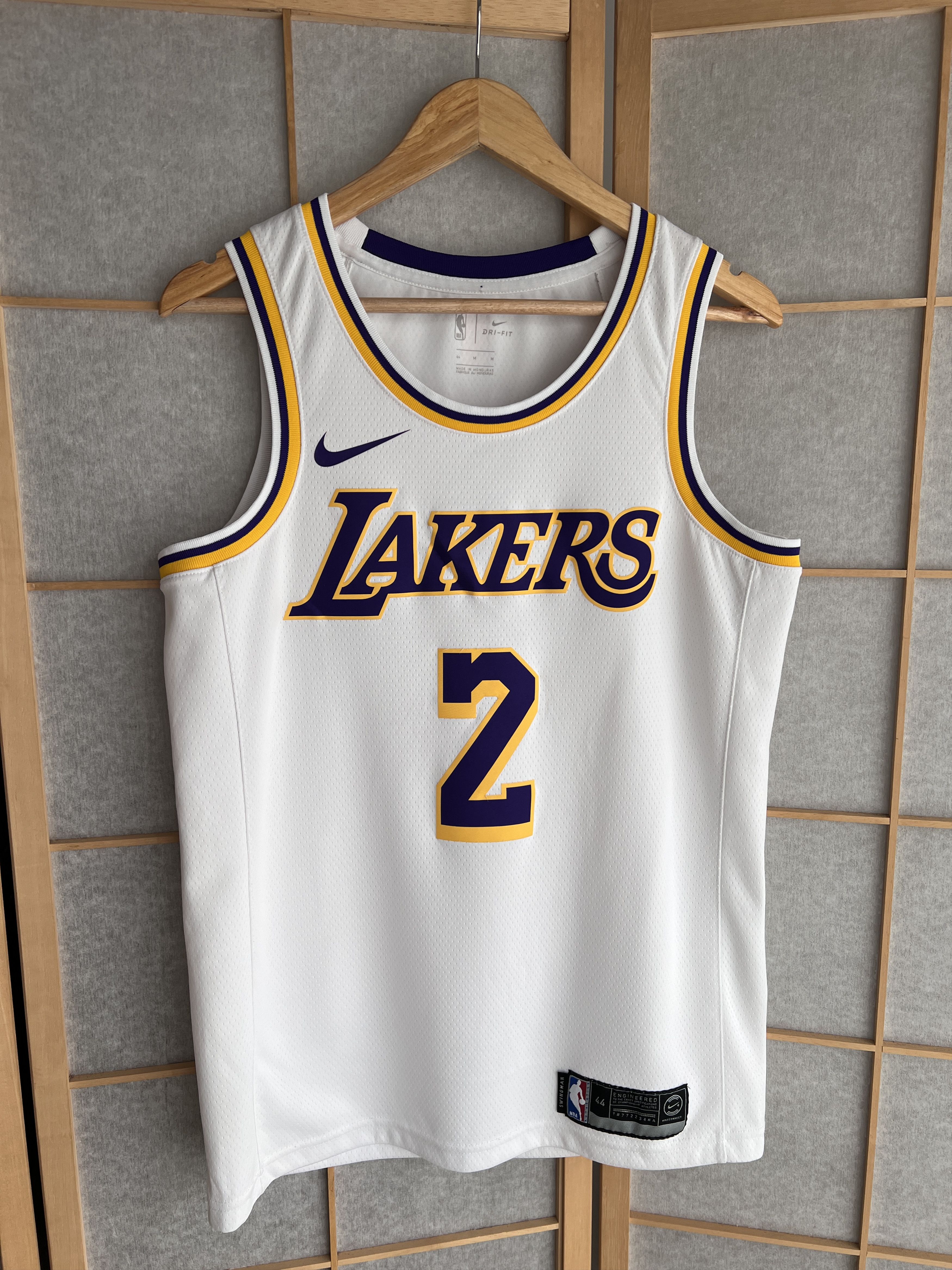 Nike RARE! Nike LA Lakers #2 Ball jersey NBA mesh basketball home Size US M / EU 48-50 / 2 - 1 Thumbnail