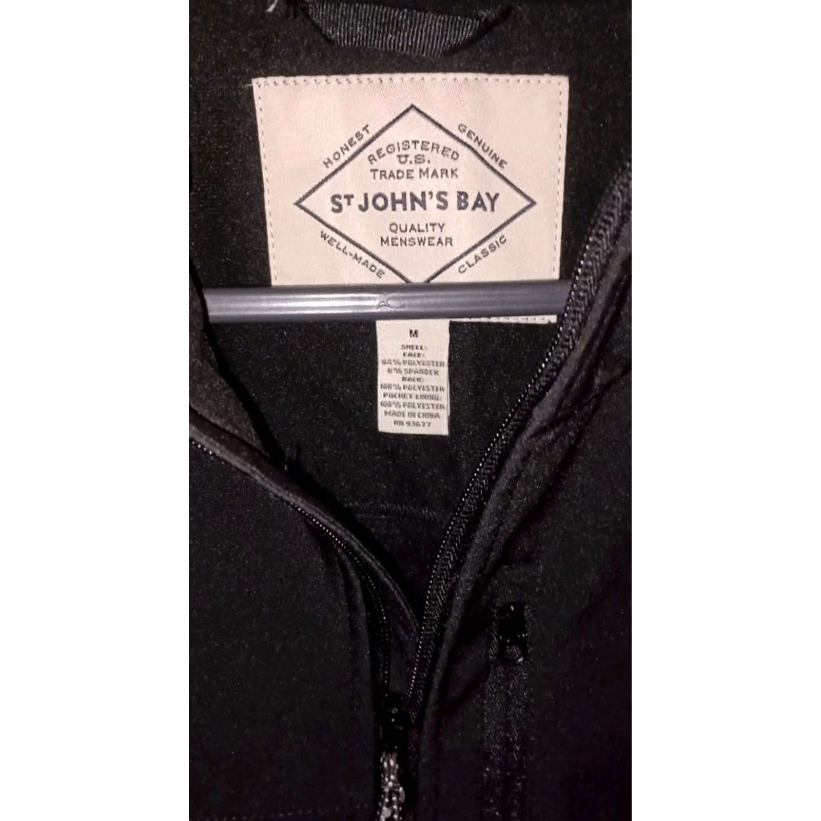 Vintage St Johns Bay Jacket Men's M Gray Windproof Water Resistant Soft Shell Full Zip Size US M / EU 48-50 / 2 - 5 Thumbnail