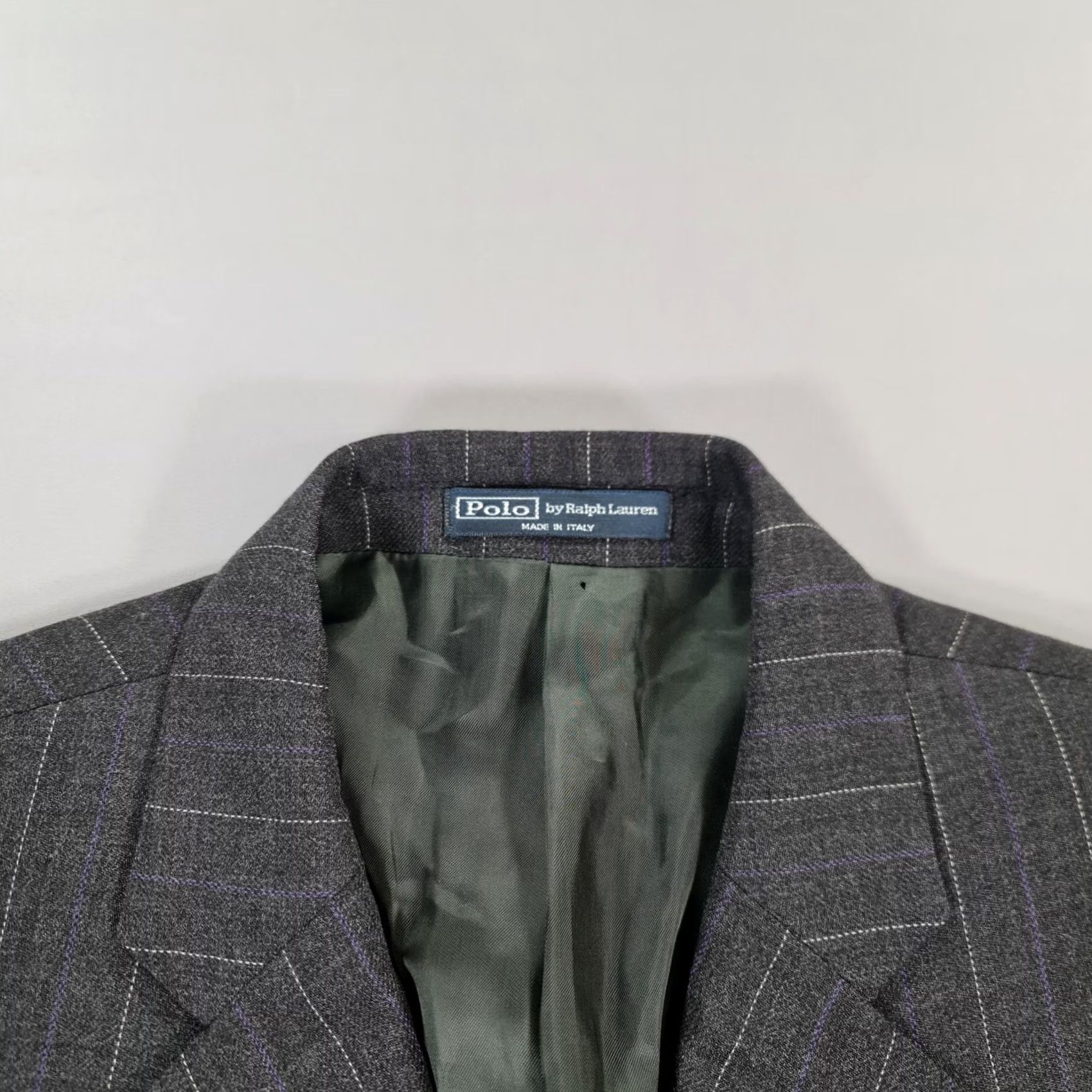 Polo Ralph Lauren Polo Ralph Lauren Mens Blazer Grey 46 R Pin Stripe Wool Suit Jacket Size US XXL / EU 58 / 5 - 2 Thumbnail