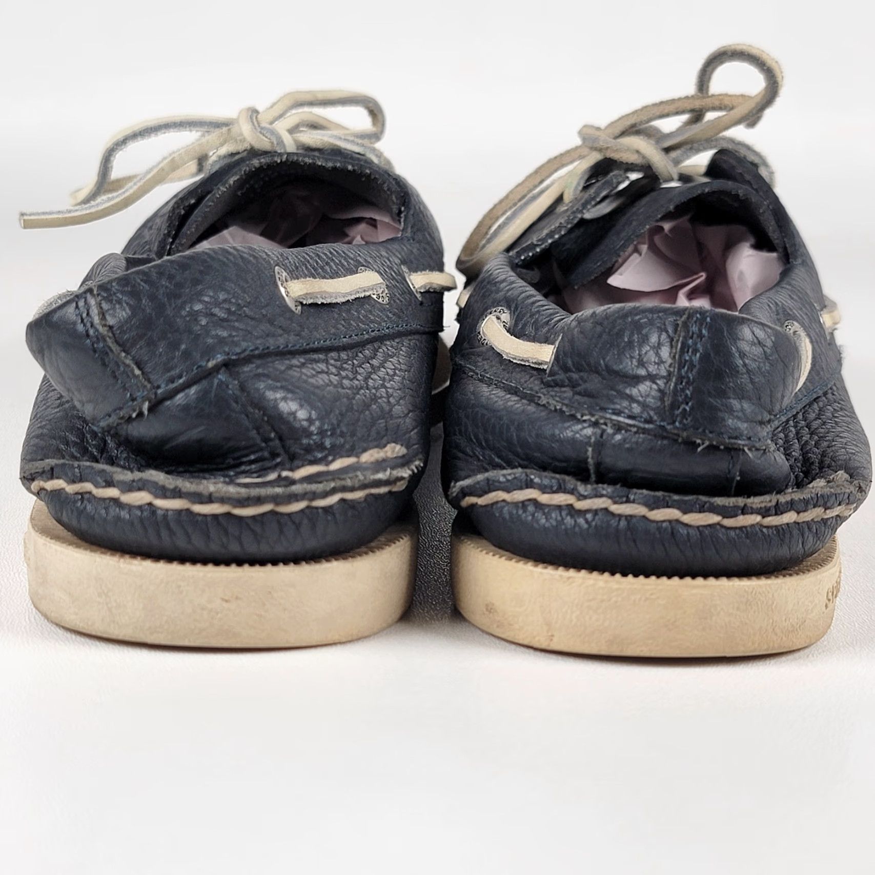Sperry Sperry Top-Sider Boat Shoes Men 10 Leather Blue Casual Lace Up Deck Sport Shoes Size US M / EU 48-50 / 2 - 6 Thumbnail