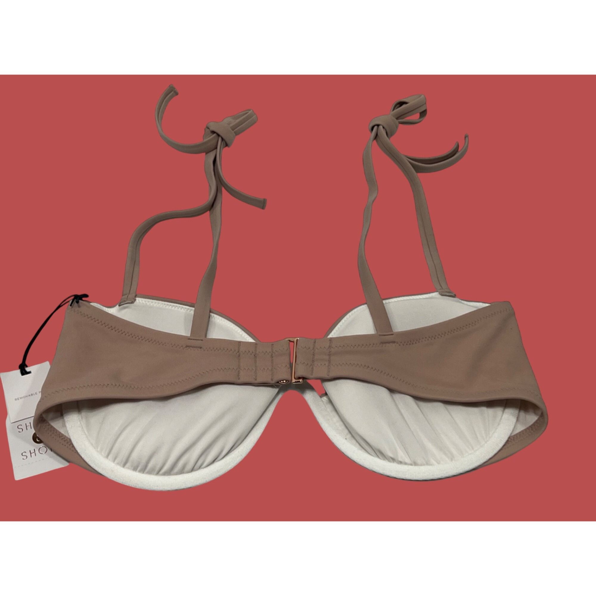 Other Shade & Shore - Women's Tie Shoulder Underwired Ruched Bikin Size ONE SIZE - 4 Thumbnail