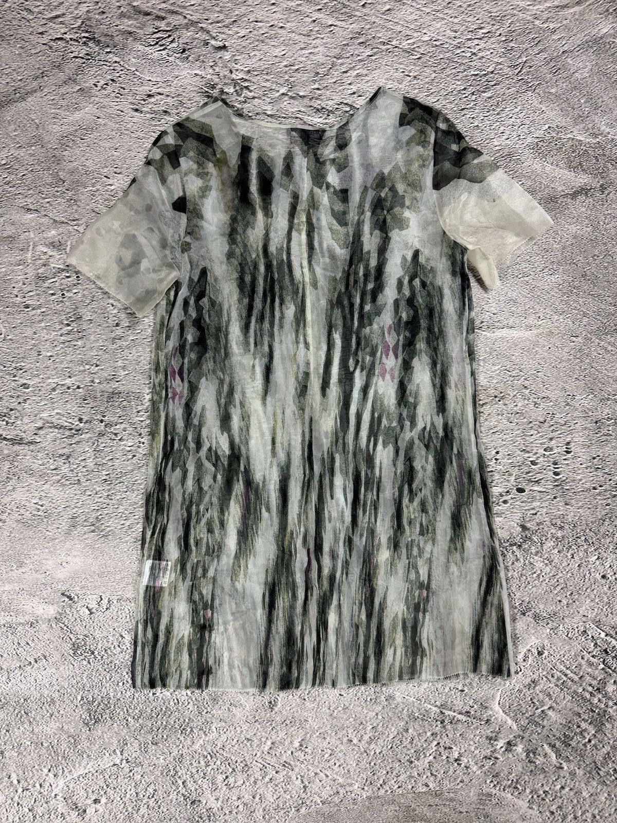 Dolce & Gabbana Dolce & Gabbana Mesh top silk Printed dress Size S / US 4 / IT 40 - 5 Thumbnail
