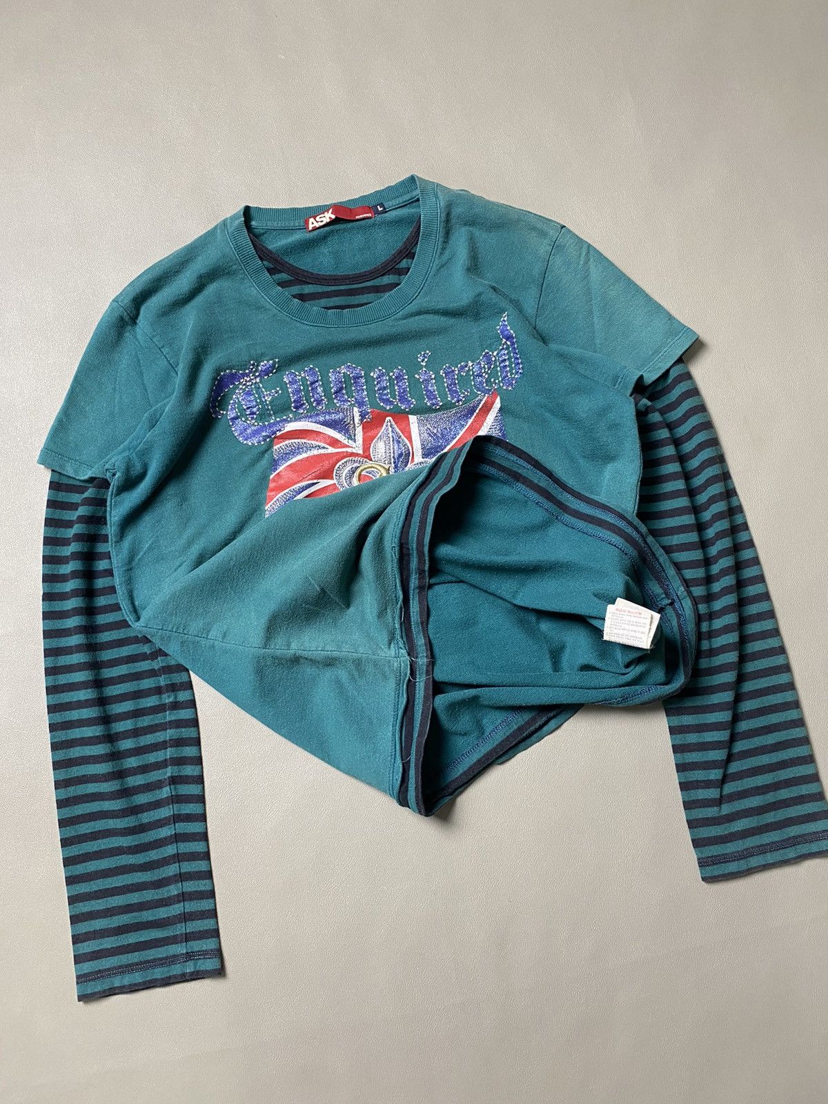 If Six Was Nine × Japanese Brand × Le Grande Bleu (L.G.B.) Ask Enquired Double Layer Longsleeve Size US M / EU 48-50 / 2 - 3 Thumbnail
