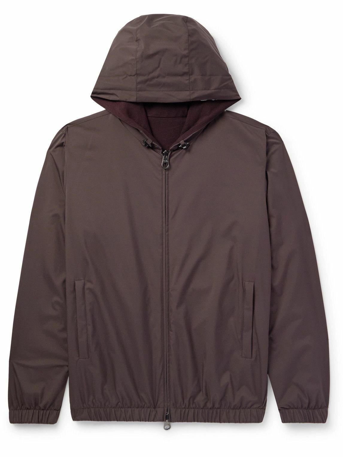 Loro Piana o1srvl11e0526 Reversible Zip-Up Hooded Jacket in Brown Size US S / EU 44-46 / 1 - 1 Thumbnail