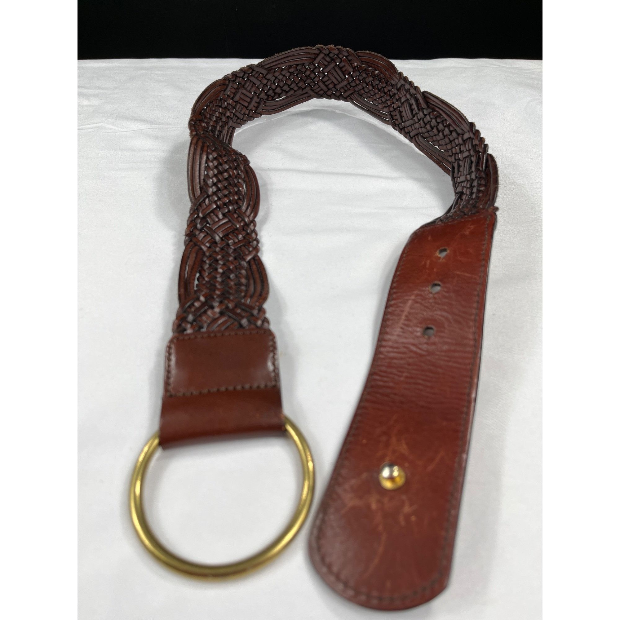 Designer The Limited SKU 7891 Womens Genuine Leather Braided Belt Wit Size ONE SIZE - 4 Thumbnail