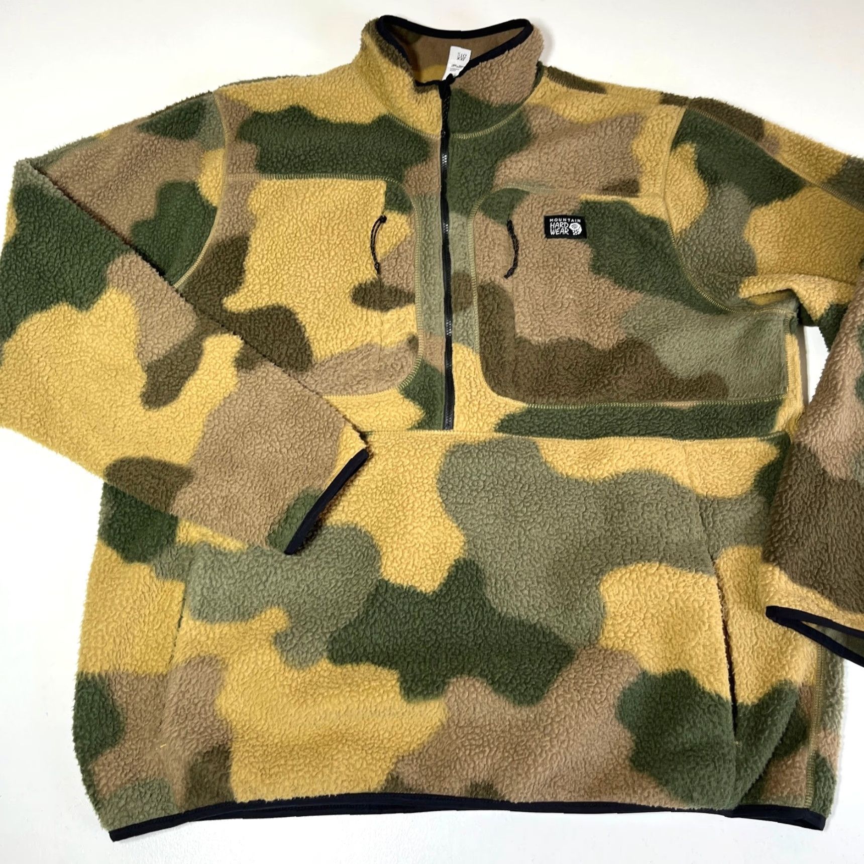 Mountain Hardwear Men’s Mountain Hardwear HiCamp 1/2 Zip Fleece Pullover Camo Print Sz 2XL Size US XXL / EU 58 / 5 - 5 Thumbnail