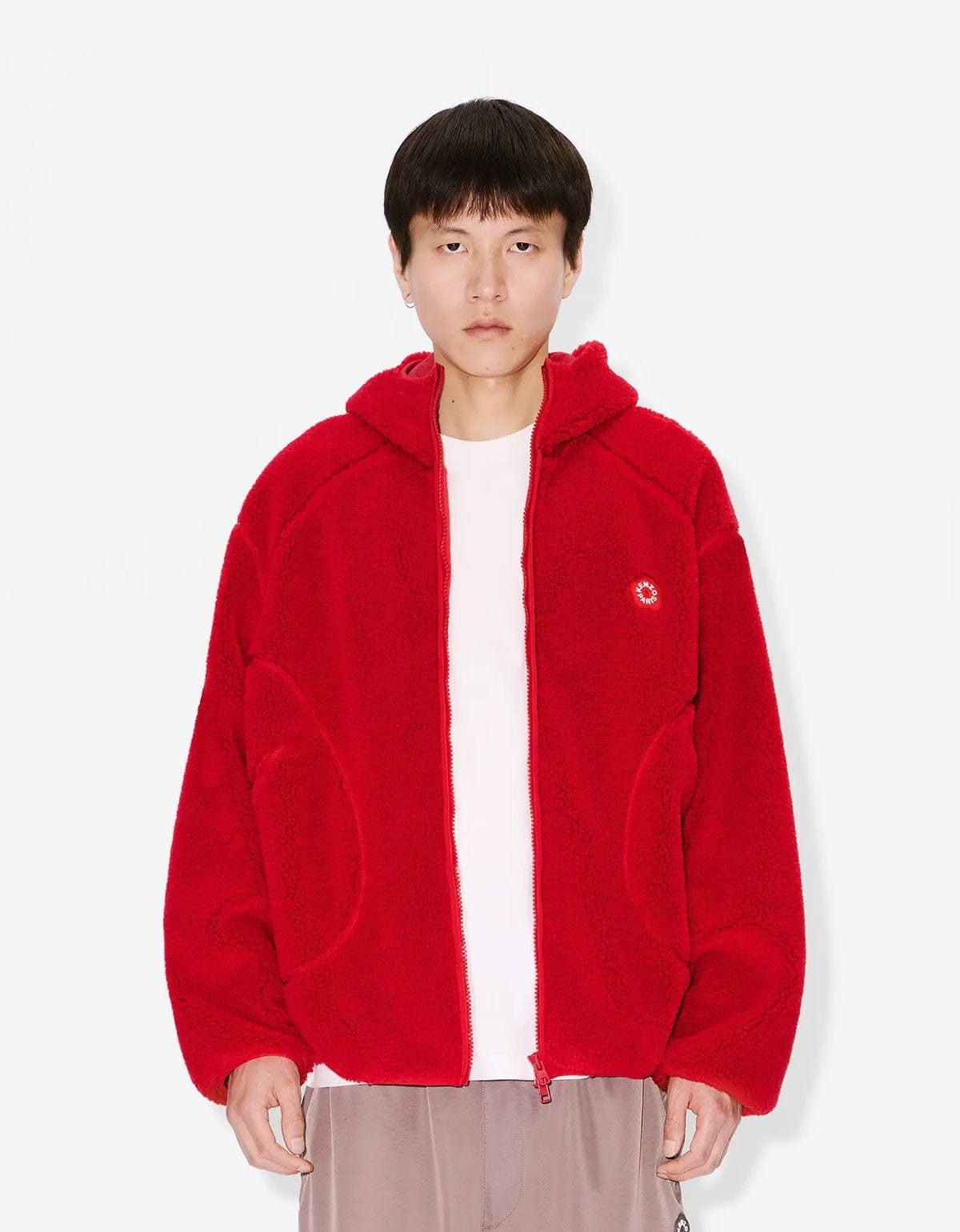 Kenzo Kenzo Boke Flower 2.0 Red Fleece Blouson Jacket Size US S / EU 44-46 / 1 - 2 Thumbnail