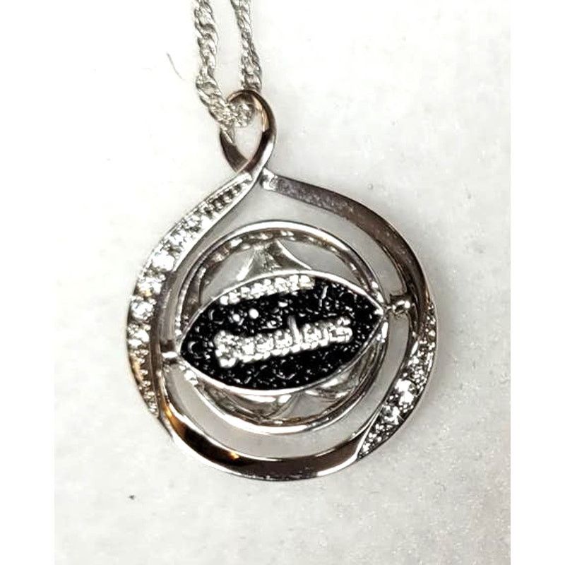 Neckface BGE Sterling Pittsburgh Steelers Womens 2 Sided Necklace Size ONE SIZE - 4 Thumbnail