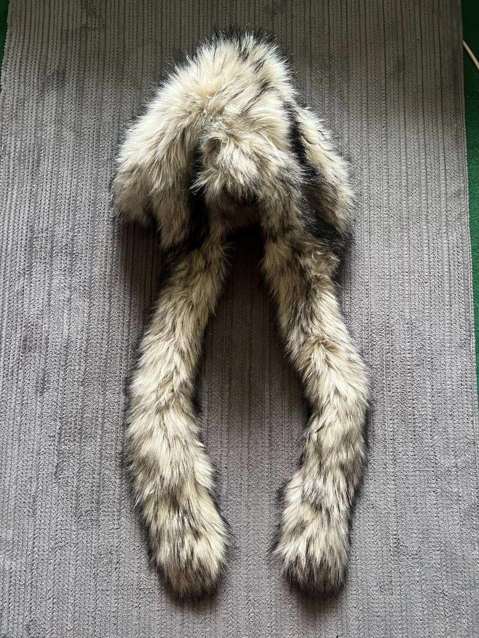 Vintage Vintage Y2K Opium Fuzzy Fur Bunny Hood Owens Style hat Size ONE SIZE - 9 Thumbnail