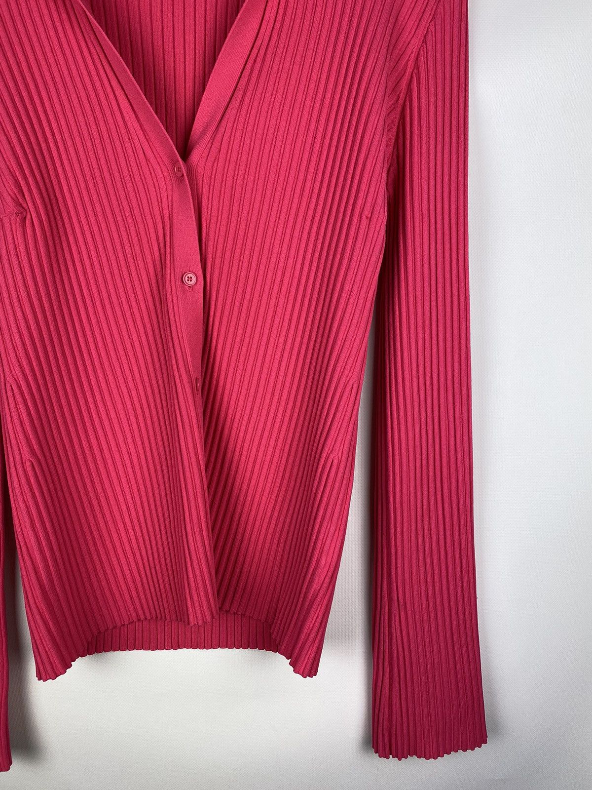 Helmut Lang Helmut Lang ladies pleated cardigan sweater size L Size L / US 10 / IT 46 - 6 Thumbnail