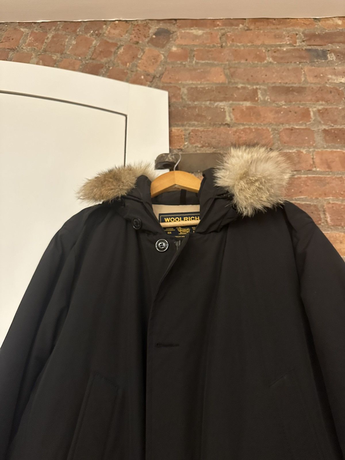Woolrich Woolen Mills Black Woolrich parka with detachable fur hood Size US L / EU 52-54 / 3 - 3 Thumbnail