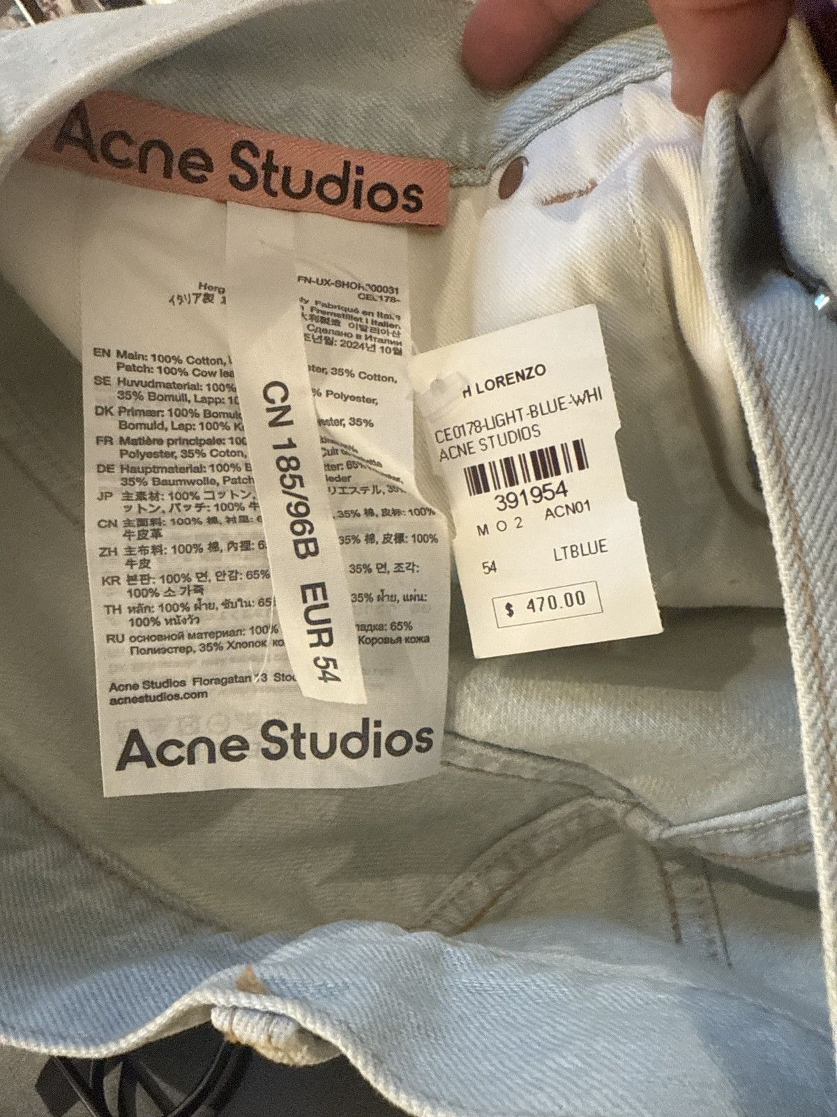 Acne Studios Acne Studios Light Wash Denim Shorts Size US 44 / EU 60 - 8 Thumbnail