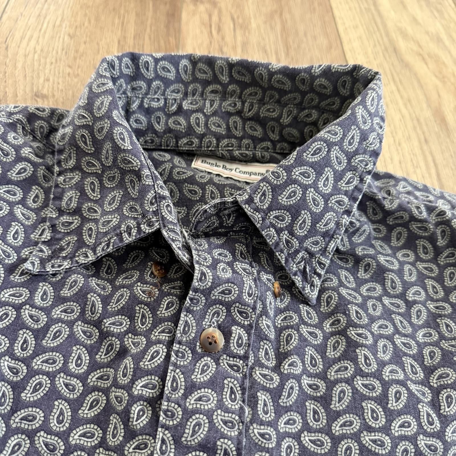 Bugle Boy Vintage 90s Bugle Boy Paisley Purple Shirt Size US L / EU 52-54 / 3 - 2 Thumbnail