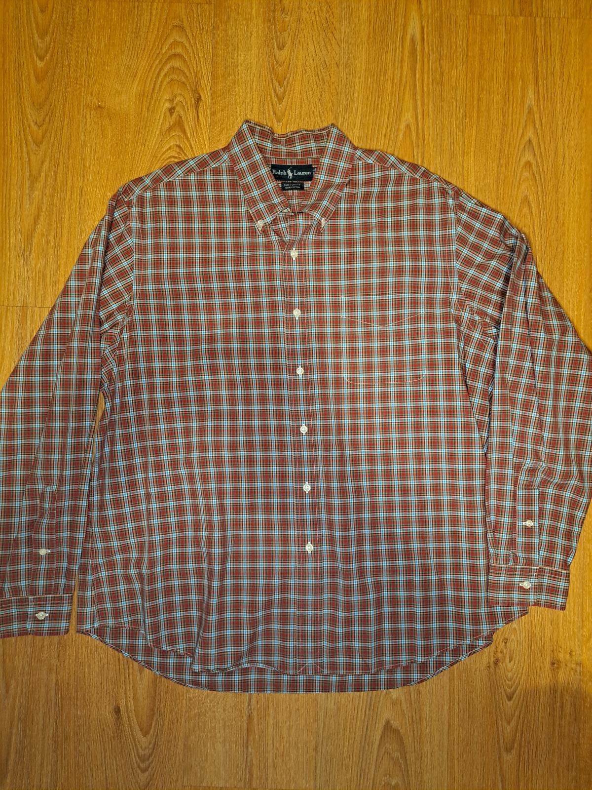 Polo Ralph Lauren VINTAGE Polo Ralph Lauren Dress Shirt Mens XXL Red Plaid Size US XXL / EU 58 / 5 - 1 Thumbnail