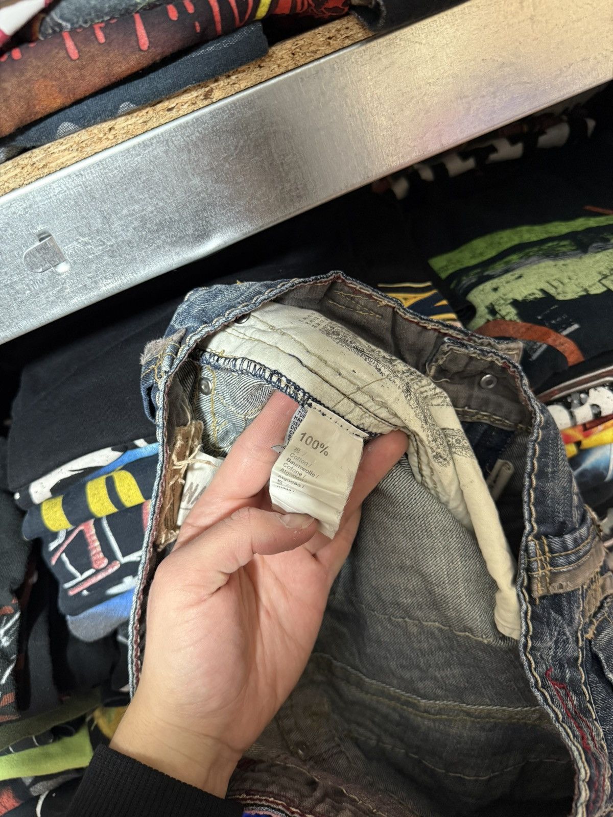 Japanese Brand Vintage Avant Garde Tough Jeansmith 3D Jeans Archive Y2K Size US 30 / EU 46 - 11 Thumbnail