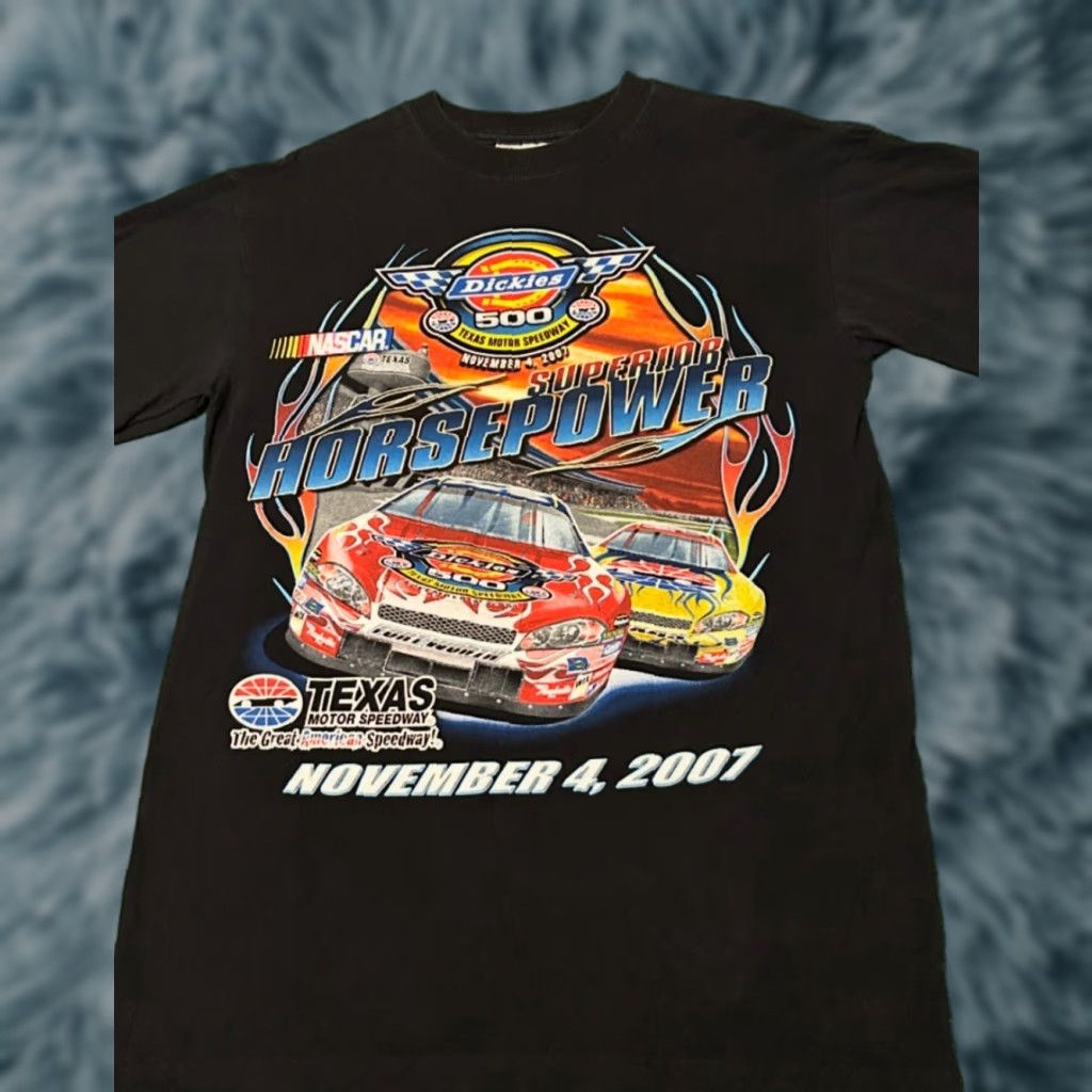Dickies VINTAGE Dickies NASCAR 500 Double Sided VTG Shirt Texas 2007 90s Y2K Mens Medium Black Short Sleeve Shirt Size US M / EU 48-50 / 2 - 1 Thumbnail