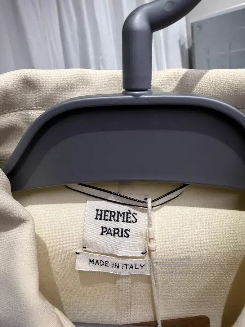 Hermes Hermes Beige Zipper Jacket Size XXS / US 00 / IT 34 - 2 Thumbnail