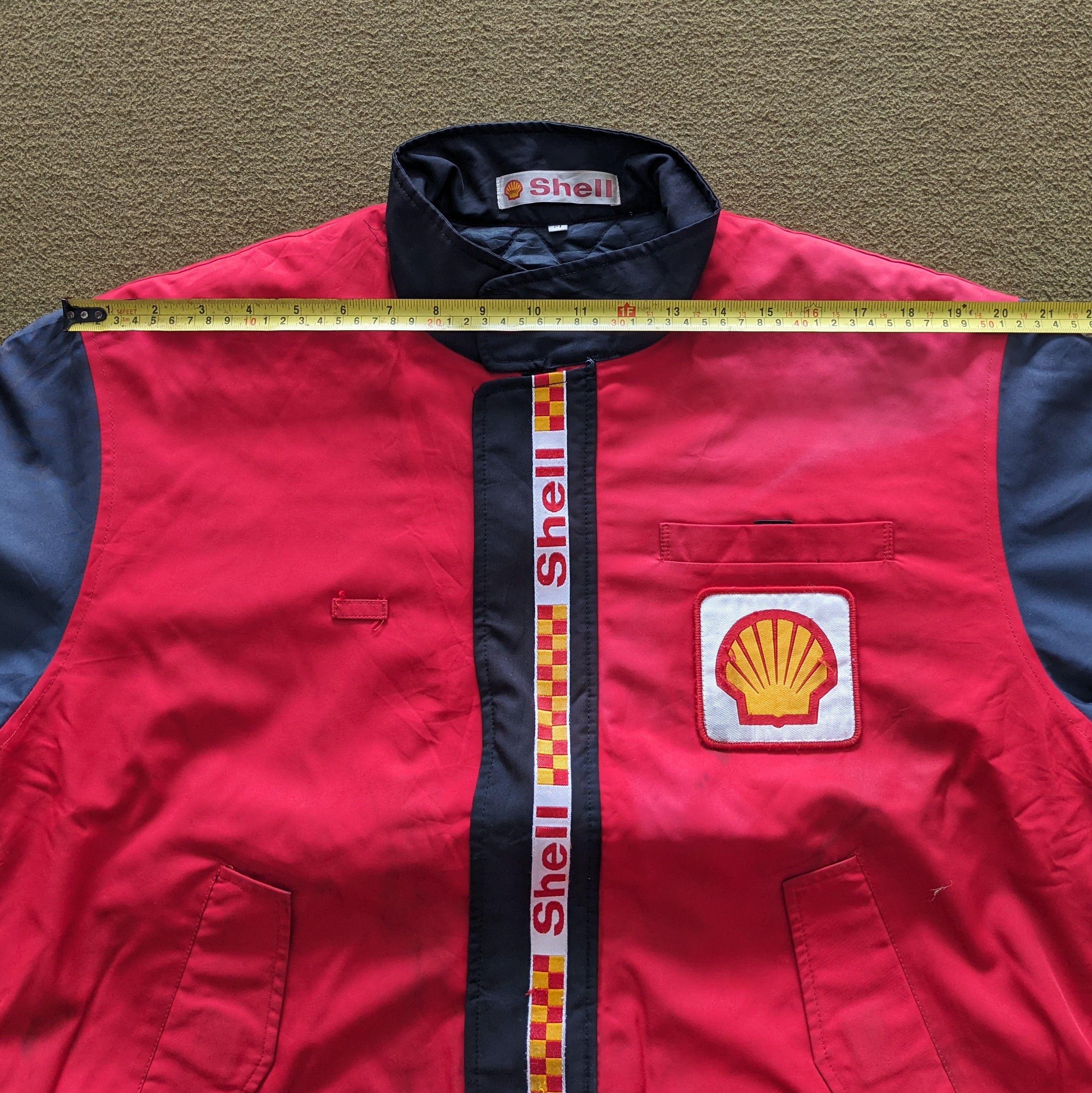 Vintage Vintage SHELL Formula One Oil Fuel Racing Jacket Size US L / EU 52-54 / 3 - 6 Thumbnail