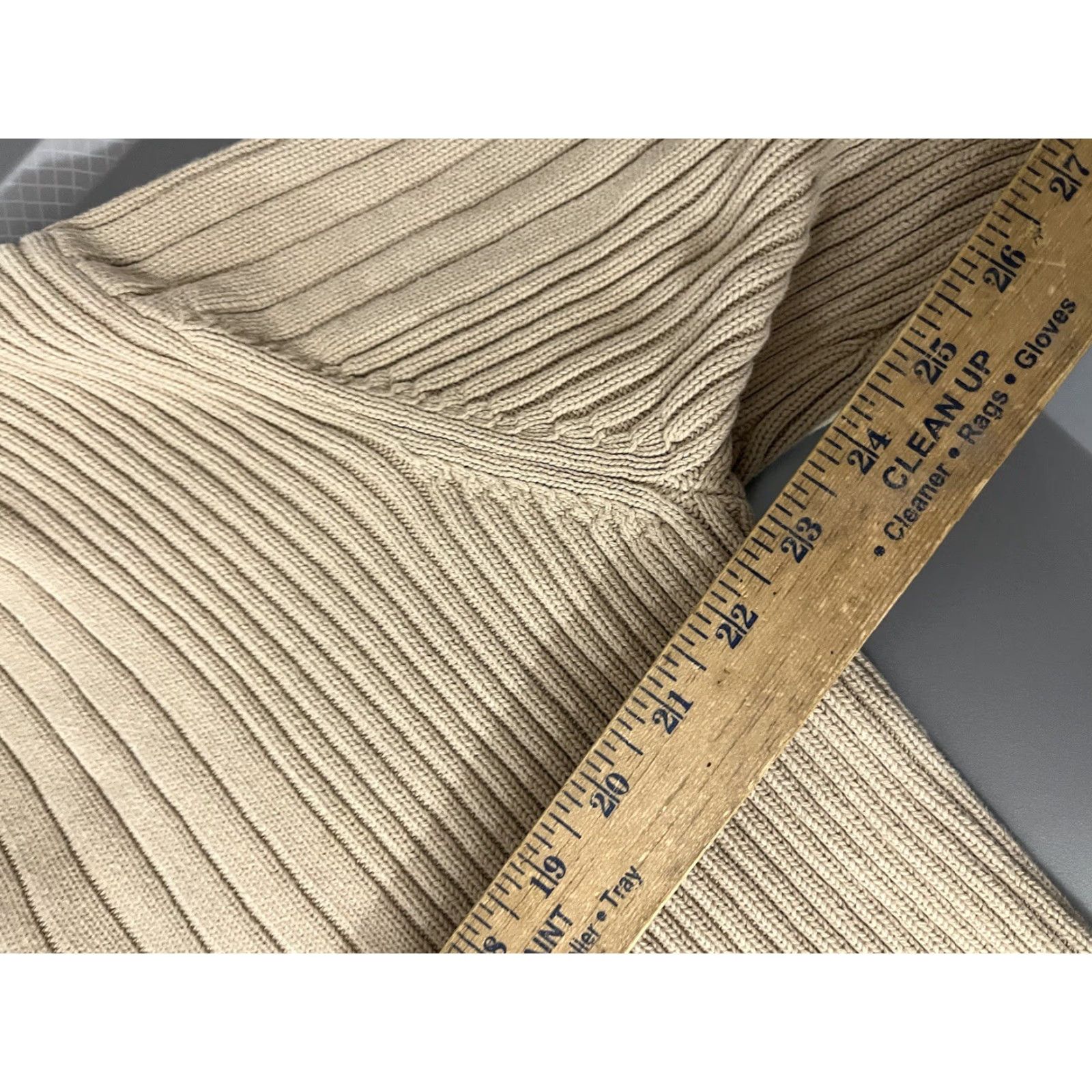 Eddie Bauer EDDIE BAUER SPORT SHOP Men’s Cotton 1/4 Zip Beige Pullover Ribbed Sweater Large Shirt Adult Size L Mens Size US L / EU 52-54 / 3 - 5 Thumbnail