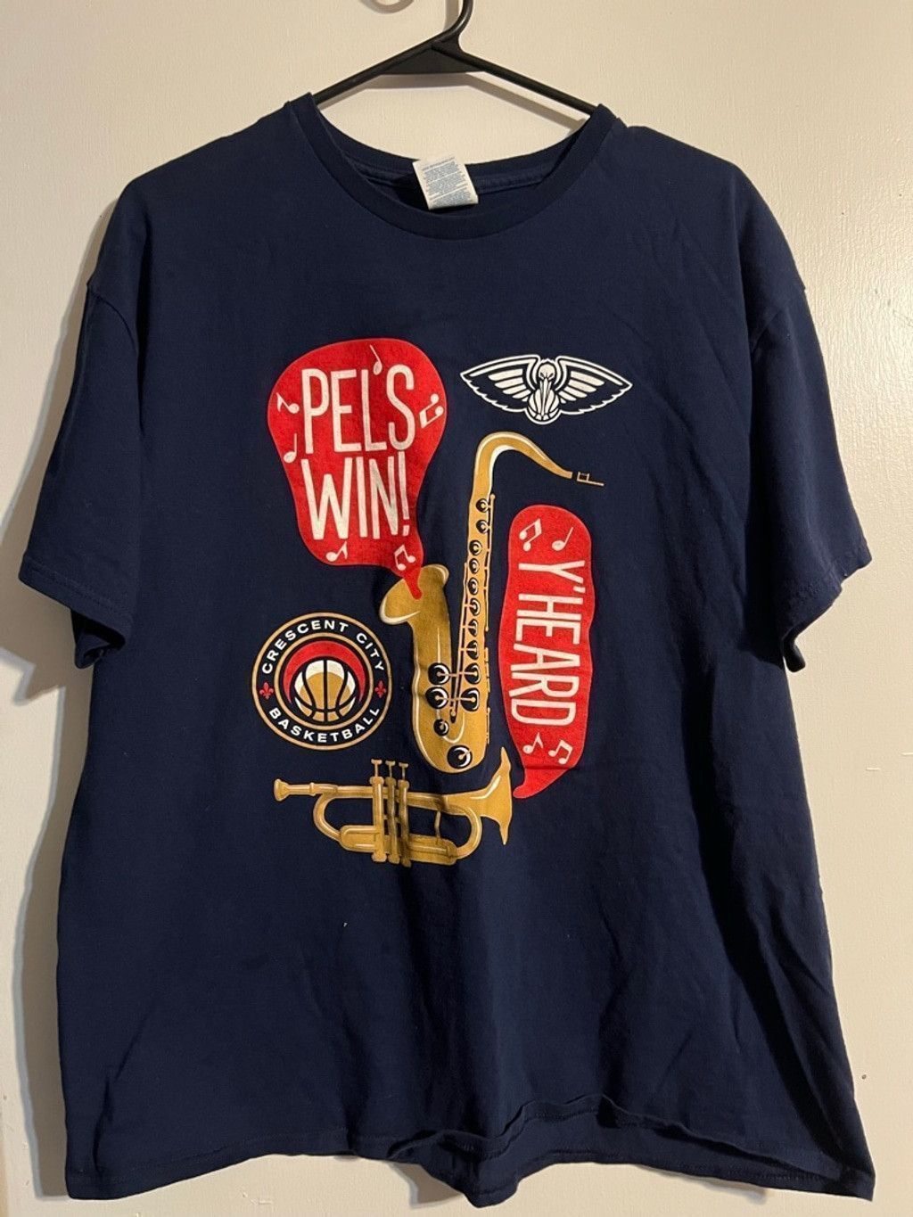 Delta Men's Delta Navy New Orleans Pelicans Graphic Tee XL Size US XL / EU 56 / 4 - 1 Thumbnail