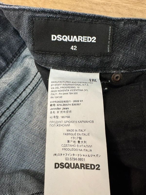 Dsquared2 Dsquared2 Jennifer Jeans Black size 42 new Italy Size 30" / US 8 / IT 44 - 13 Thumbnail