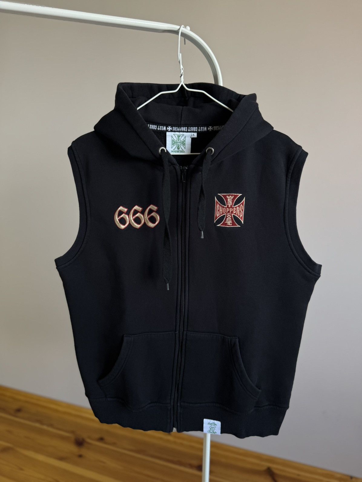 West Coast Choppers West Coast Chopper Big Cross Logo Sweatshirt vest hoodie Size US L / EU 52-54 / 3 - 7 Thumbnail