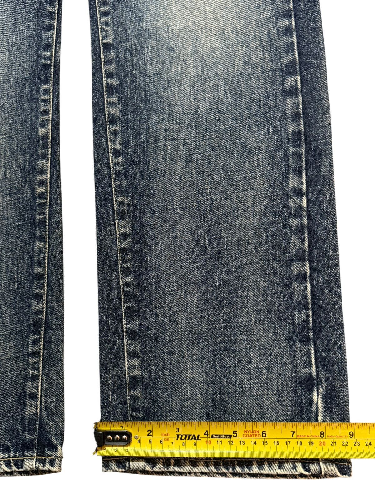 Edwin Vintage 90s Edwin E-Function Blue Faded Wash Distress Loose Size US 36 / EU 52 - 15 Thumbnail